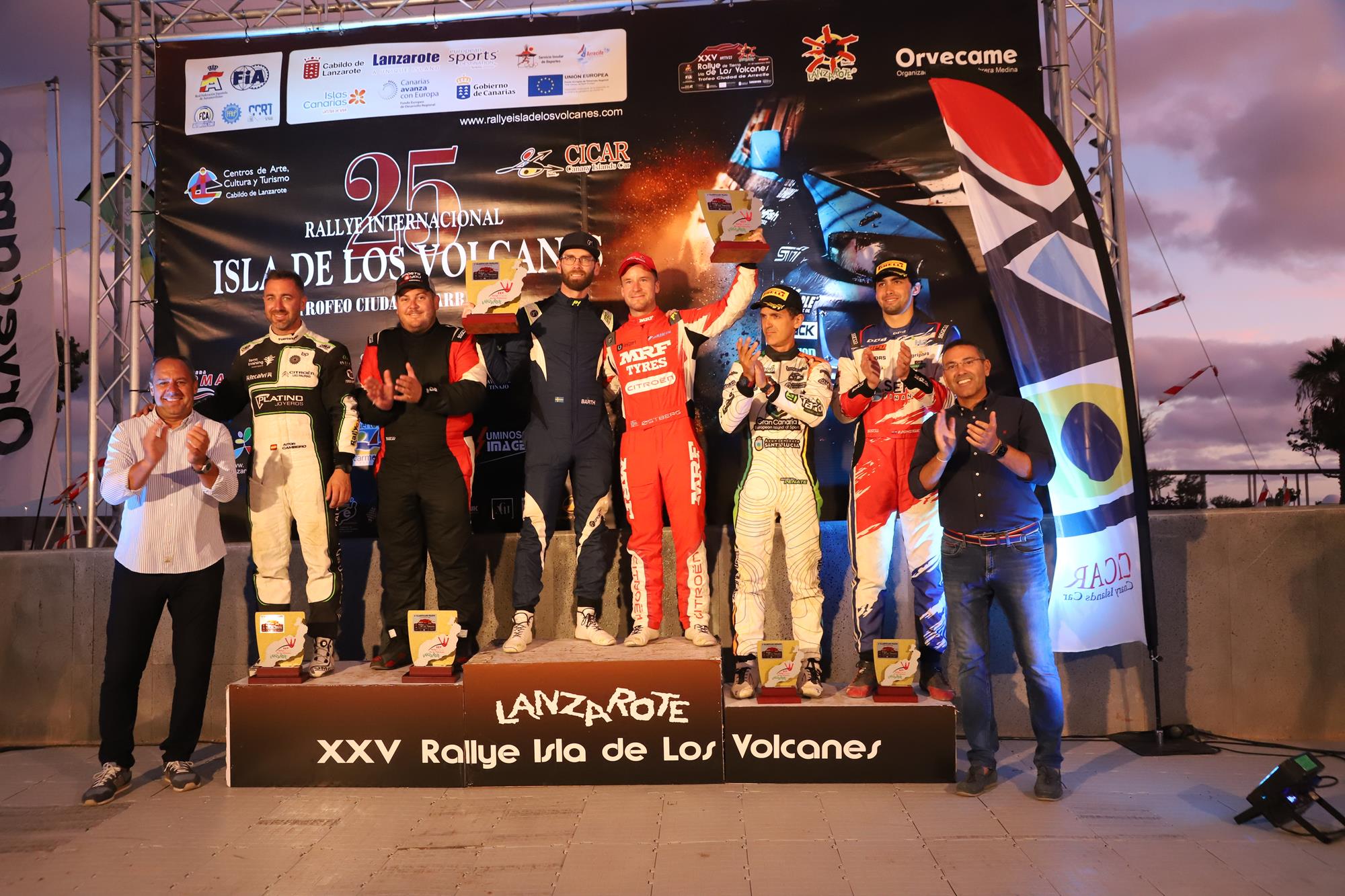 Entrega de trofeos del XXV Rallye Tierra isla de los Volcanes Entrega de trofeos del XXV Rallye Tierra isla de los Volcanes