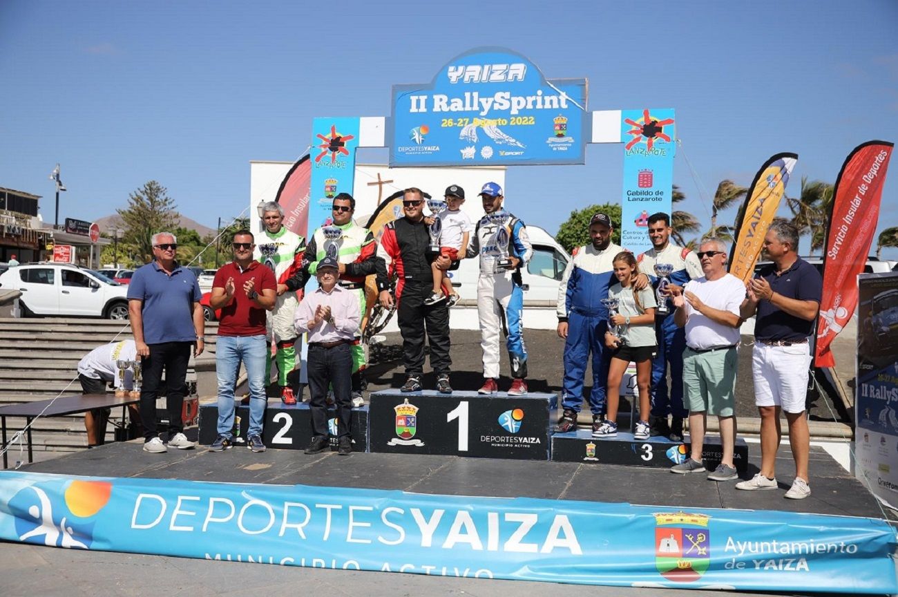 Entrega de premios del año pasado en el 'II Rallysprint Yaiza'