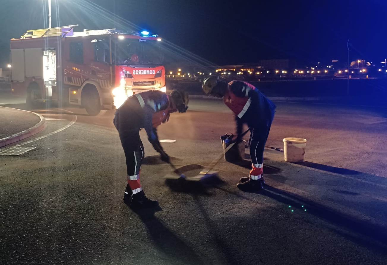 Accidente de moto en Playa Blanca