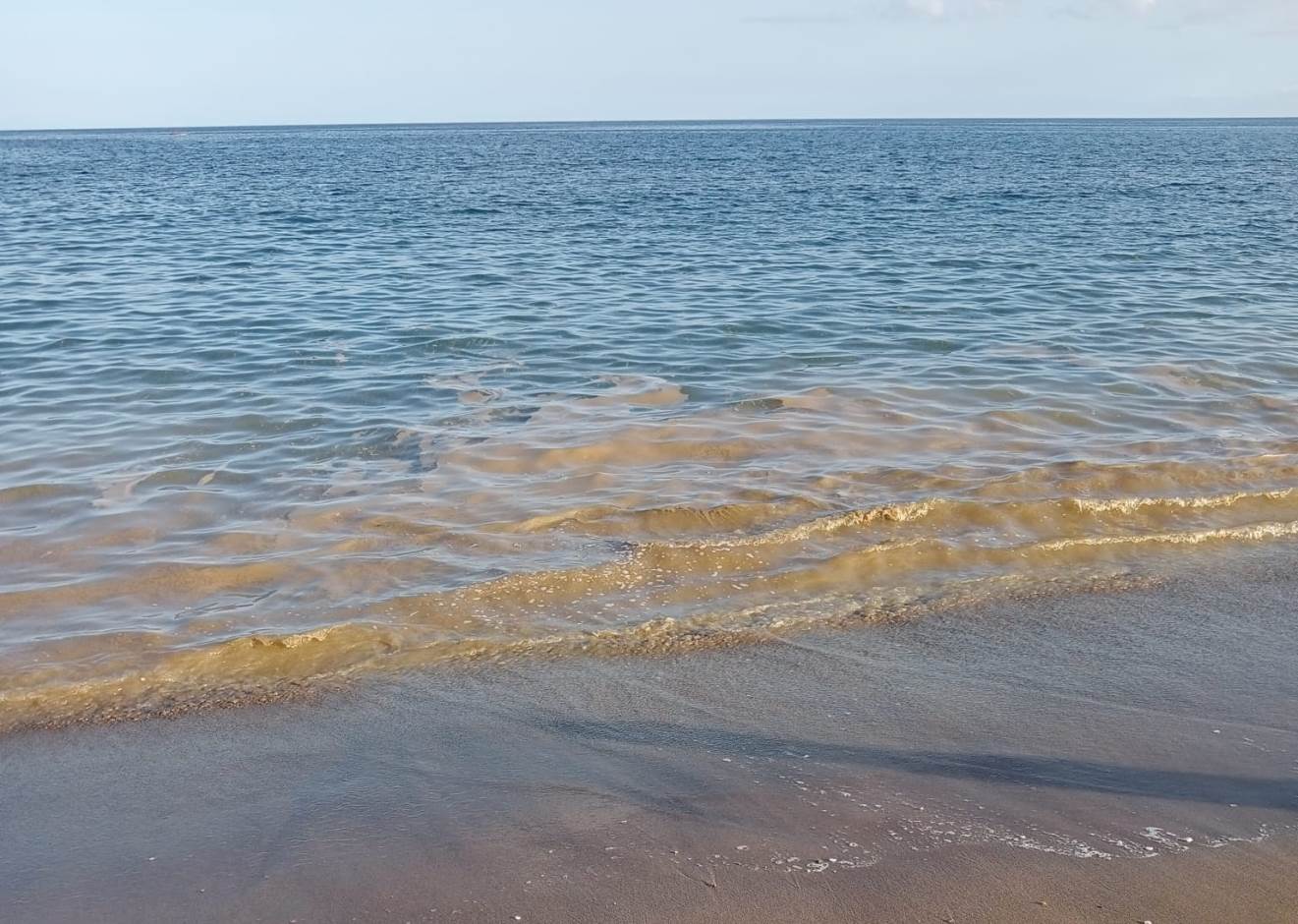 Mancha en la playa de La Concha