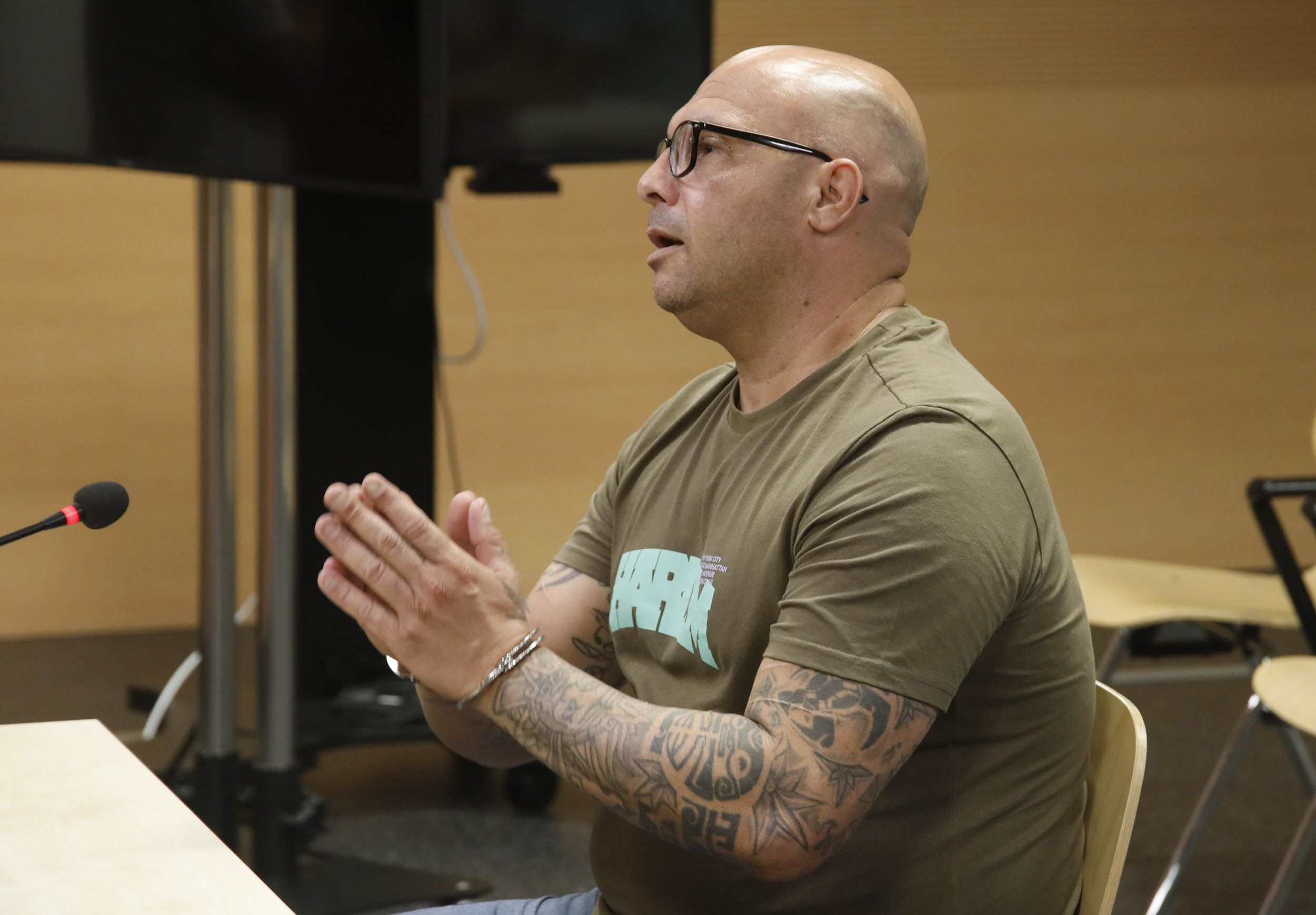 Los acusados del asalto a una vivienda en La Florida (San Bartolomé). Foto: José Luis Carrasco.