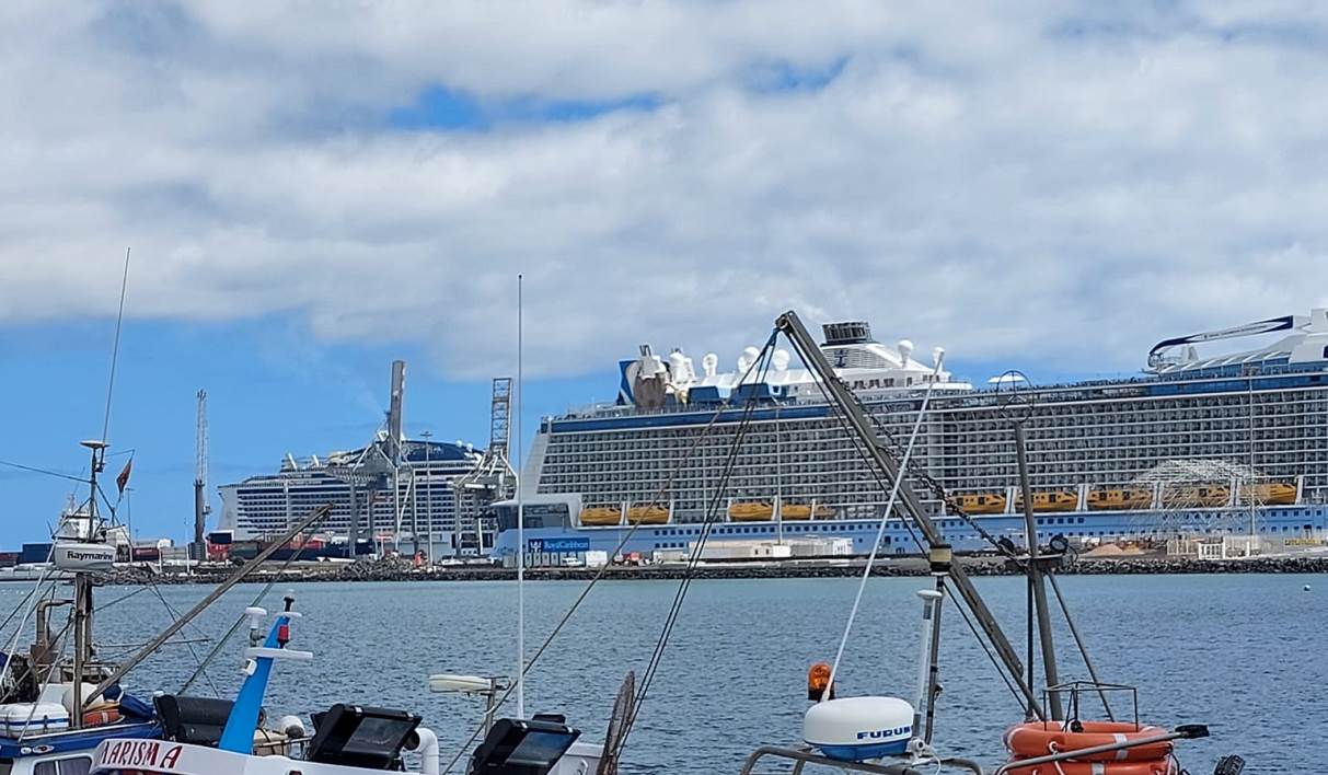 Escalas del  Anthem of the Seas, y el MSC Virtuosa con 14.000 personas  este sábado en Arrecife