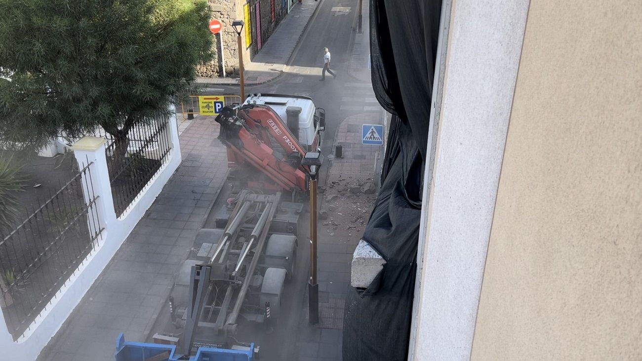 La zona en la que se están realizando las obra en la calle Coronel Bens