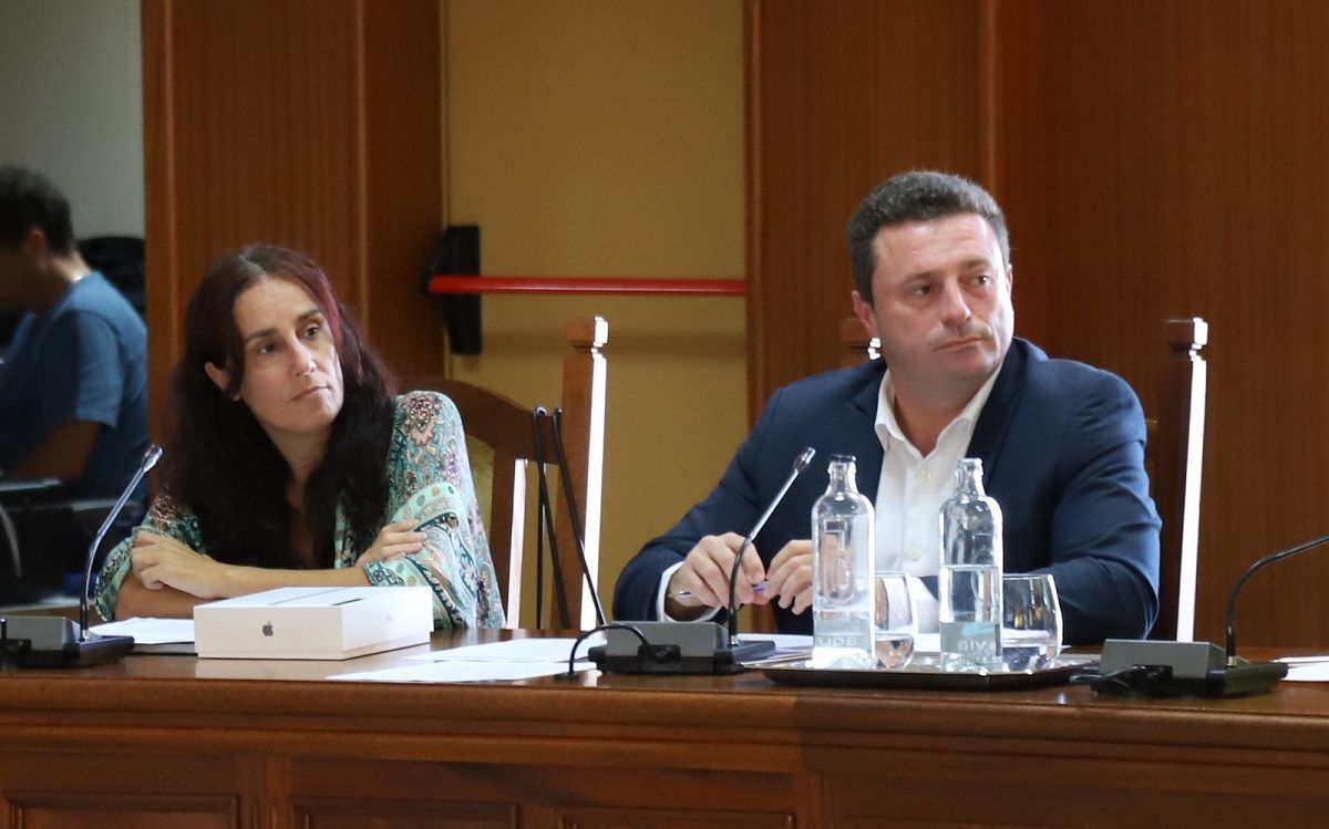 Los consejeros de Nueva Canarias, Óscar Noda y Daisy Villalba