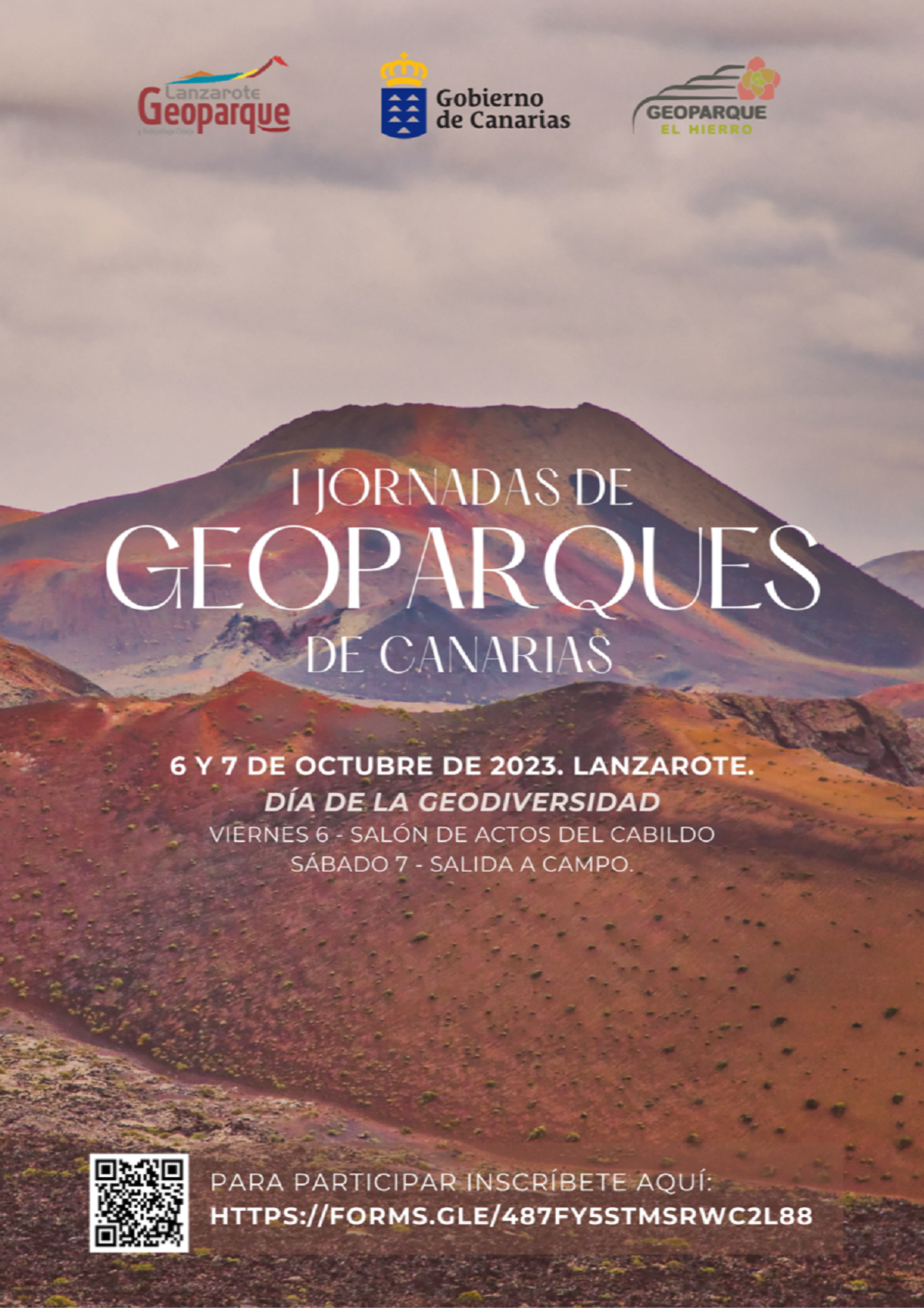 Cartel de las 'Jornadas de Geoparques de Canarias' 