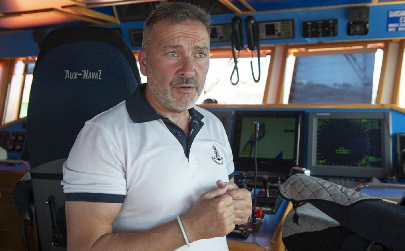El capitán de la Guardamar Polimnia de Salvamento Marítimo, Enrique Peña. Foto: La Provincia.