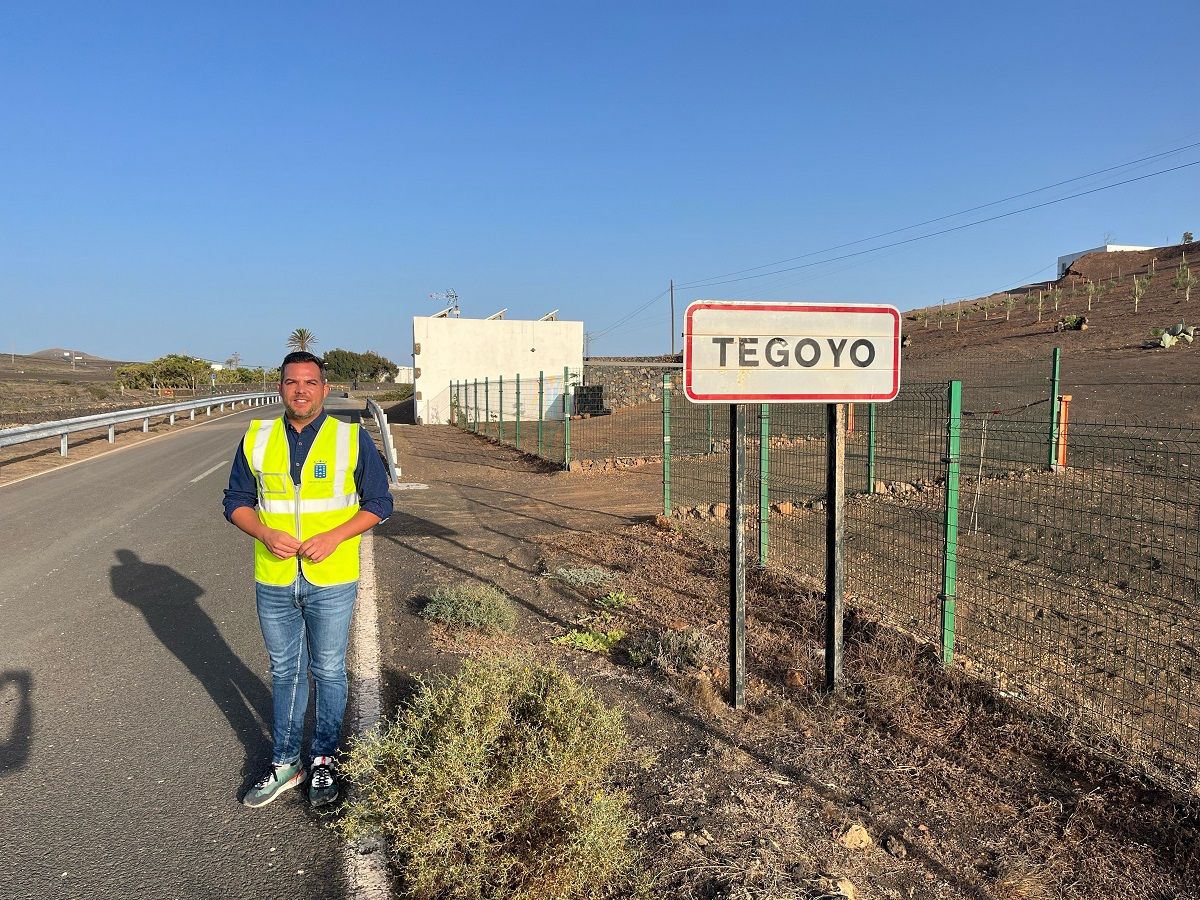 Jacobo Medina en las obras que une los pueblos de Conil y Tegoyo