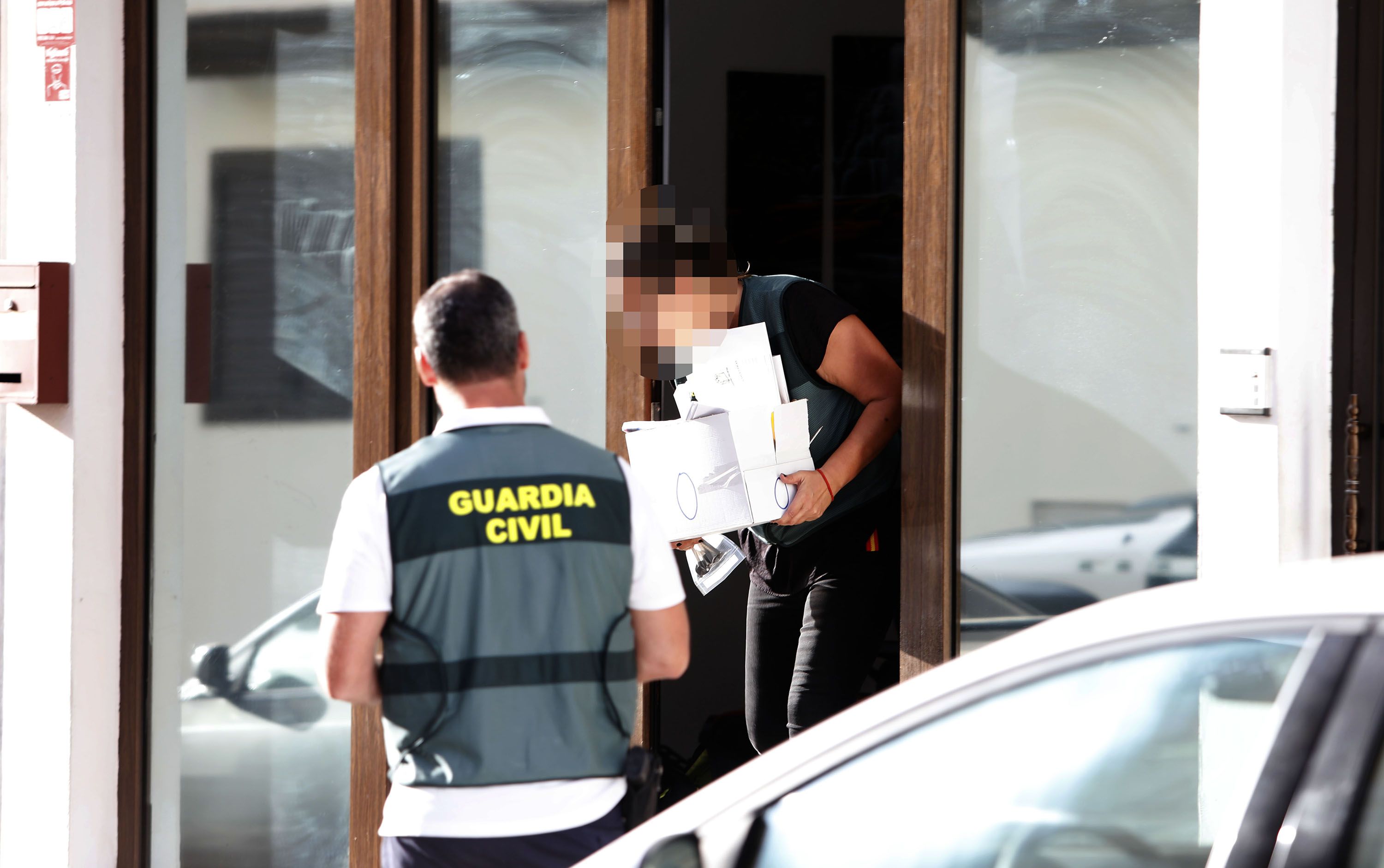 Operación de la Guardia Civil en Arrecife. Foto: José Luis Carrasco.