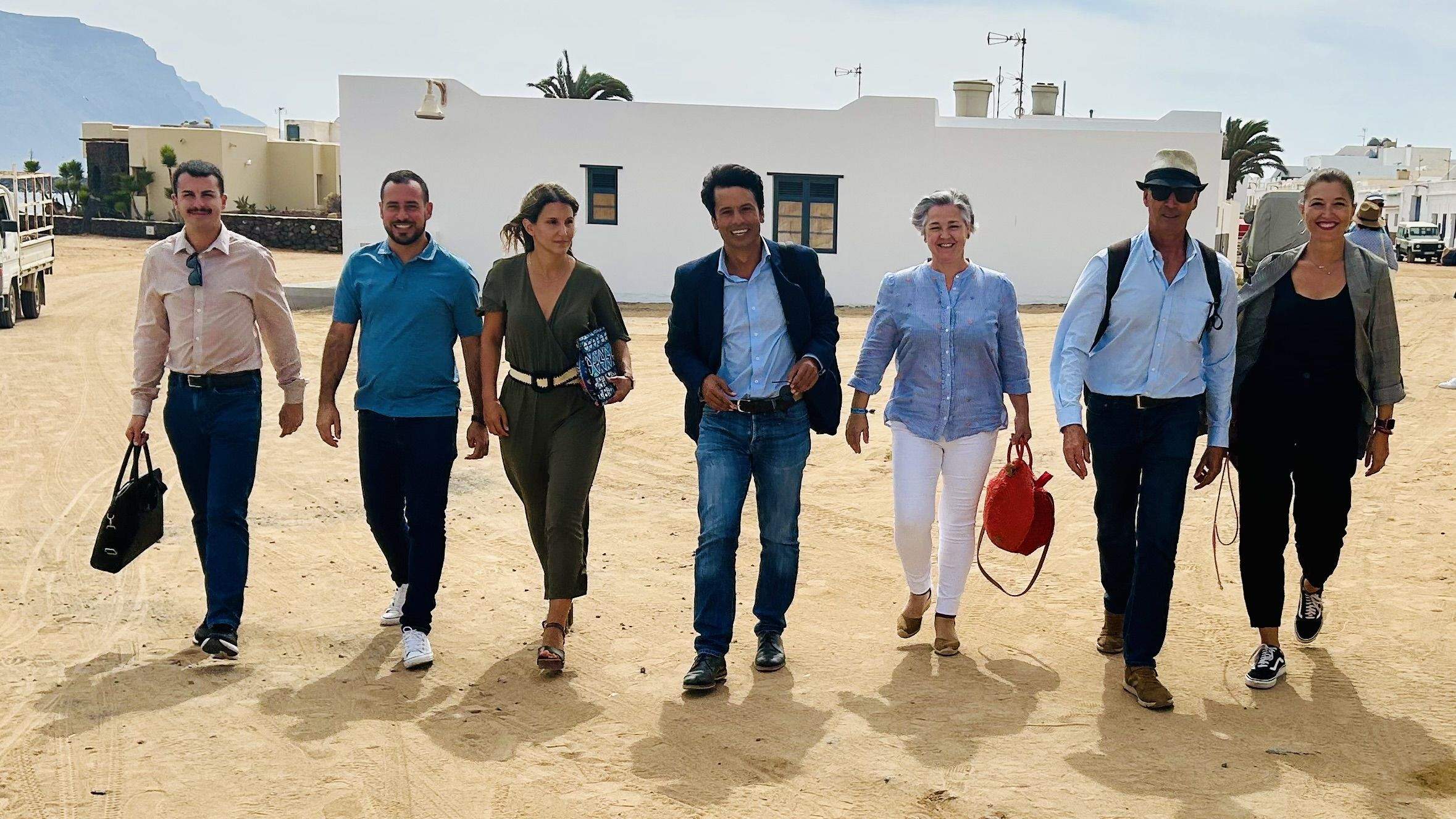 The Socialist Group in the Teguise City Council in La Graciosa. Photo: PSOE.