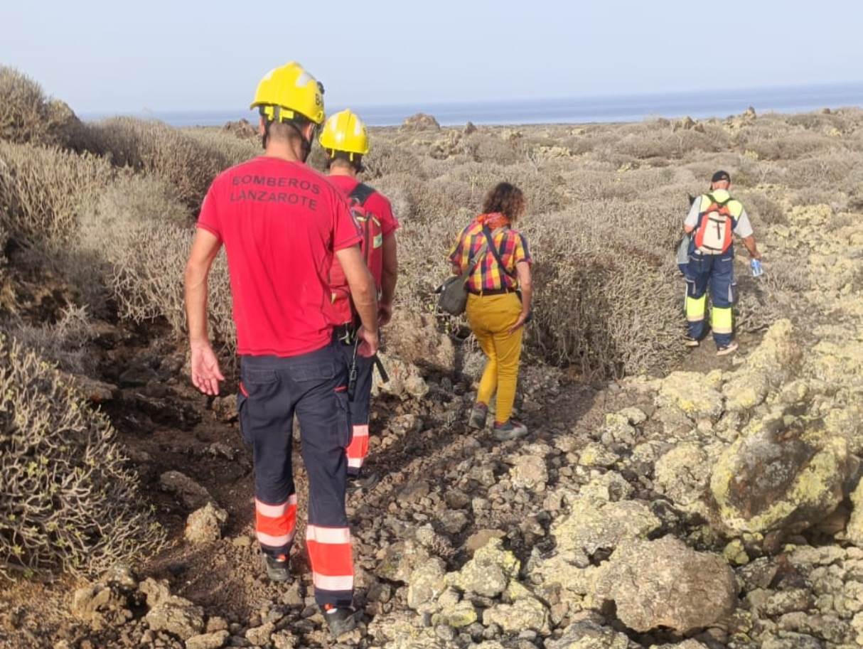 Rescate de personas extraviadas cerca de Jameos