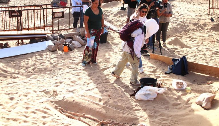 Hallazgo de un cadáver en el yacimiento de San Marcial de Rubicón en Yaiza 
