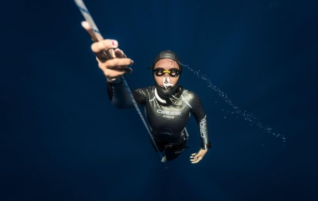 La deportista de apnea Marta Gil