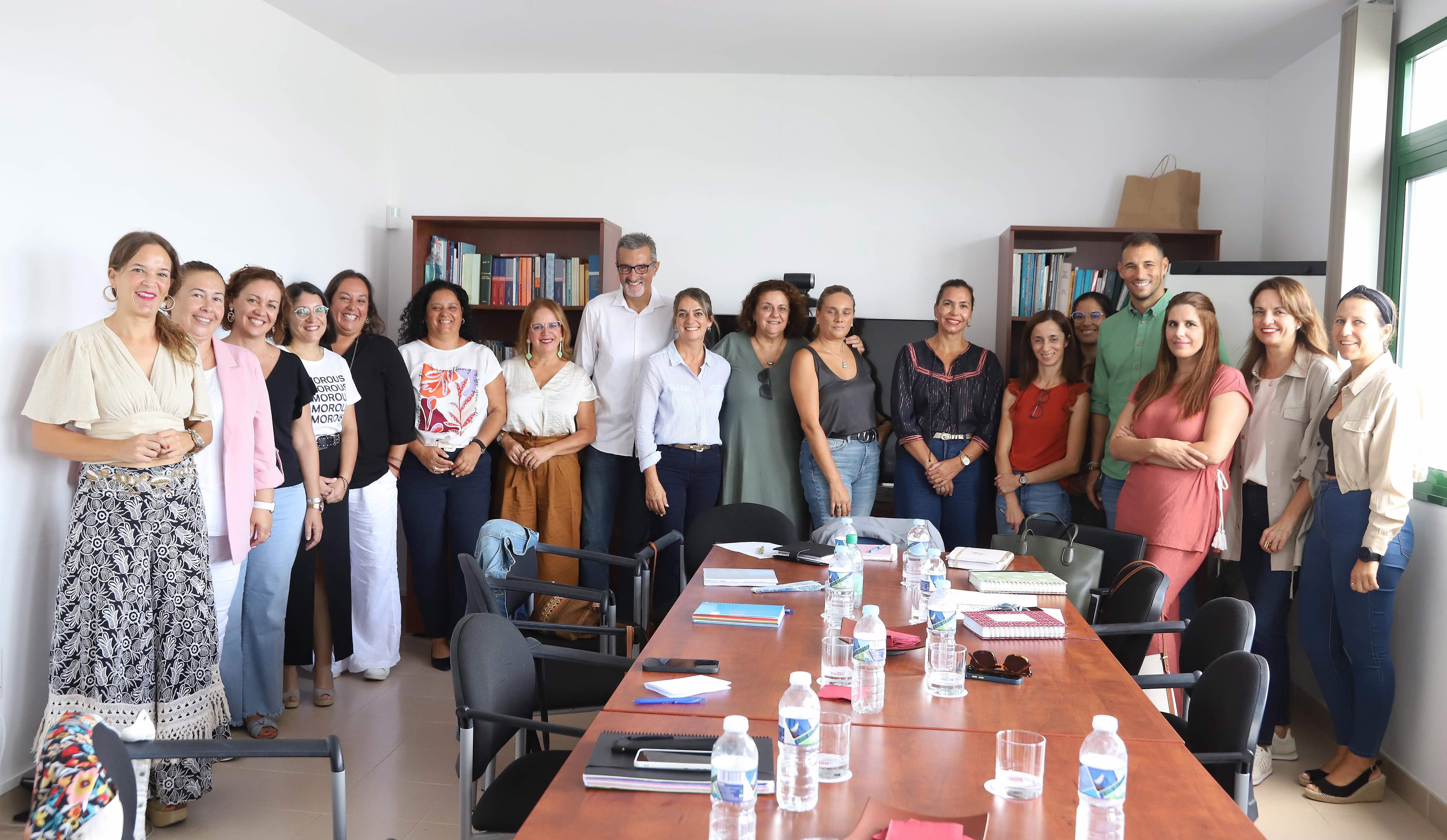Reunión de la mesa sectorial Acción Social y Mayores. Foto: Cabildo de Lanzarote.