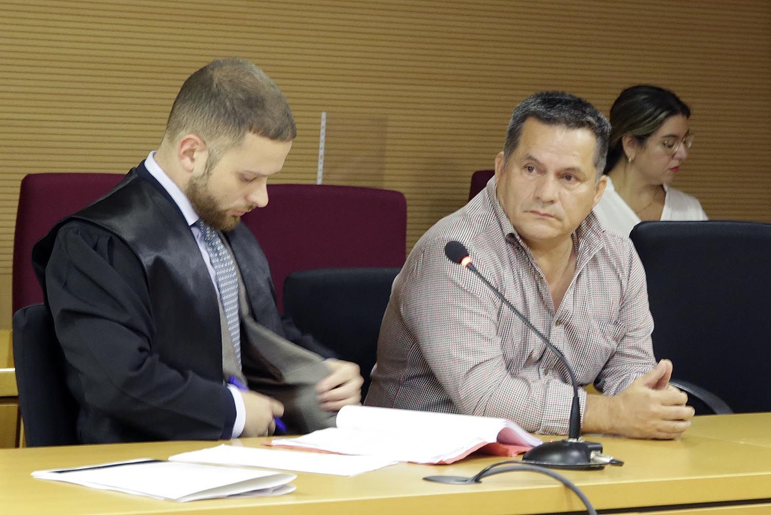 El masajista NFLO durante su intervención en el juicio en su contra este martes. Foto: José Luis Carrasco.