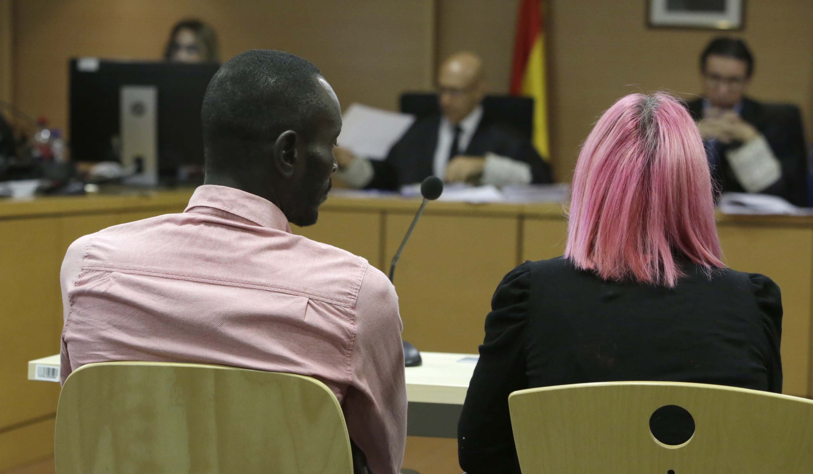 El autor confeso S.B. de portar más de dos gramos de cocaína en Arrecife. Foto: José Luis Carrasco.