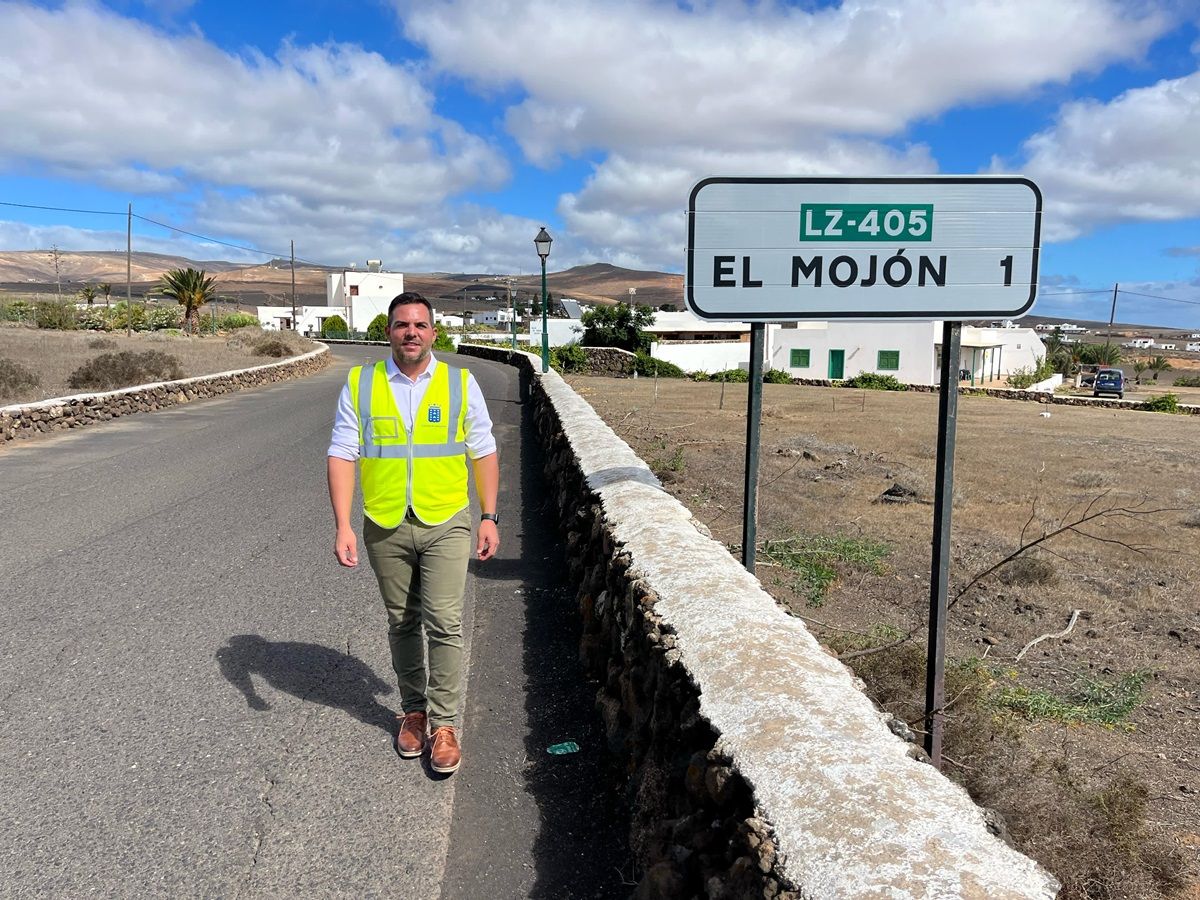 Jacobo Medina en la carretera de El Mojón