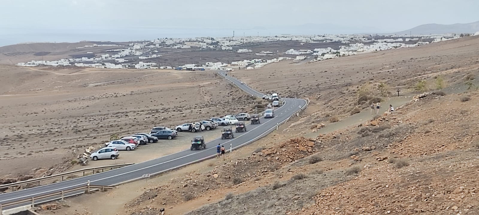 Las Grietas en la carretera LZ-35 entre San Bartolomé y Tías. Foto: La Voz de Lanzarote. 