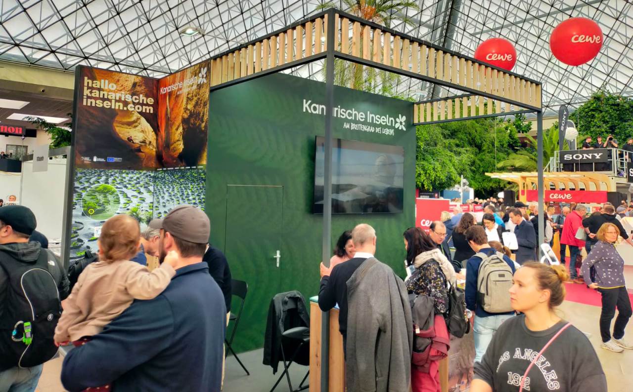 Stand de Canarias en la feria austriaca Photo + Adventure 