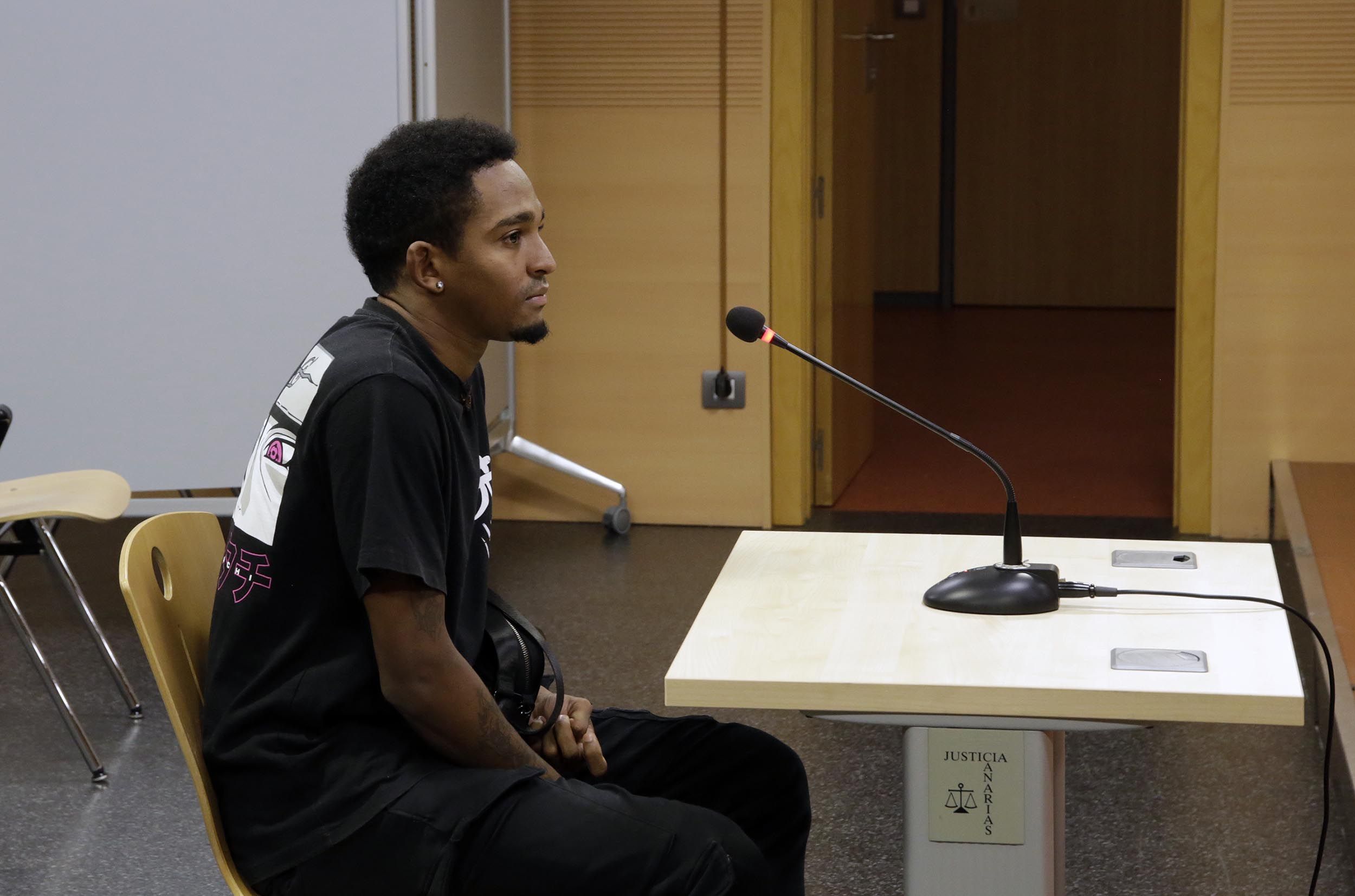 Ismael G.T., autor confeso de un delito de violación contra una joven en una vivienda de Arrecife. Foto: José Luis Carrasco.