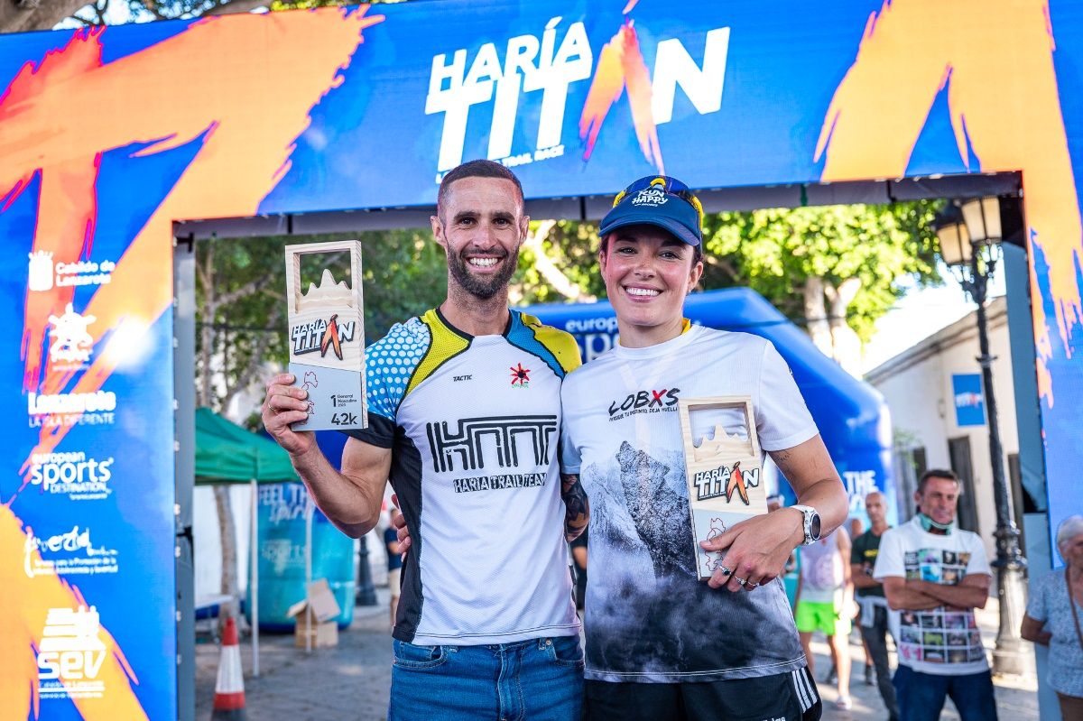 Albi Cedrés y Blanca Carralero, campeones de la Haría Titán 2023