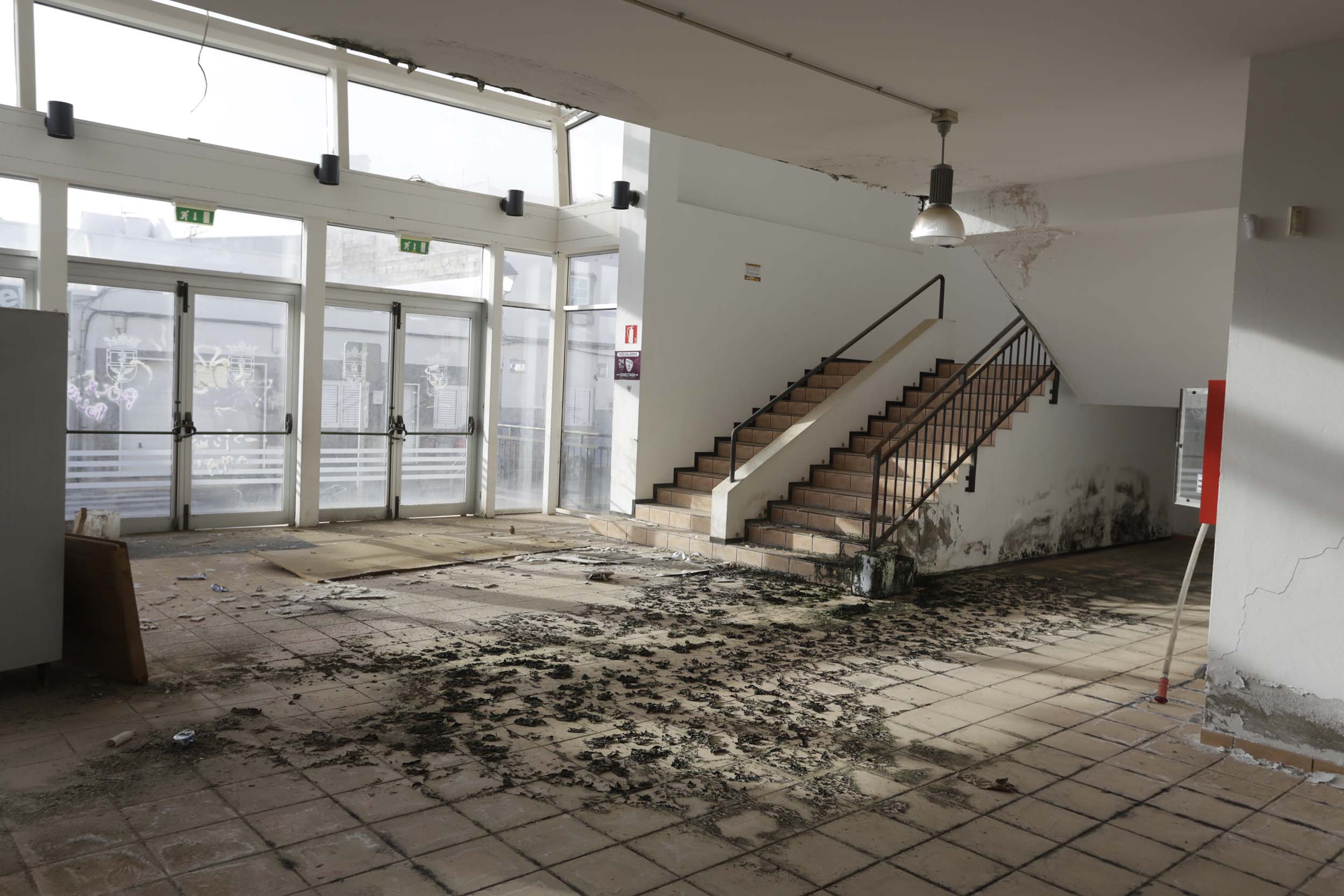 Pabellón Deportivo de Argana Alta en noviembre de 2023. Foto: José Luis Carrasco.