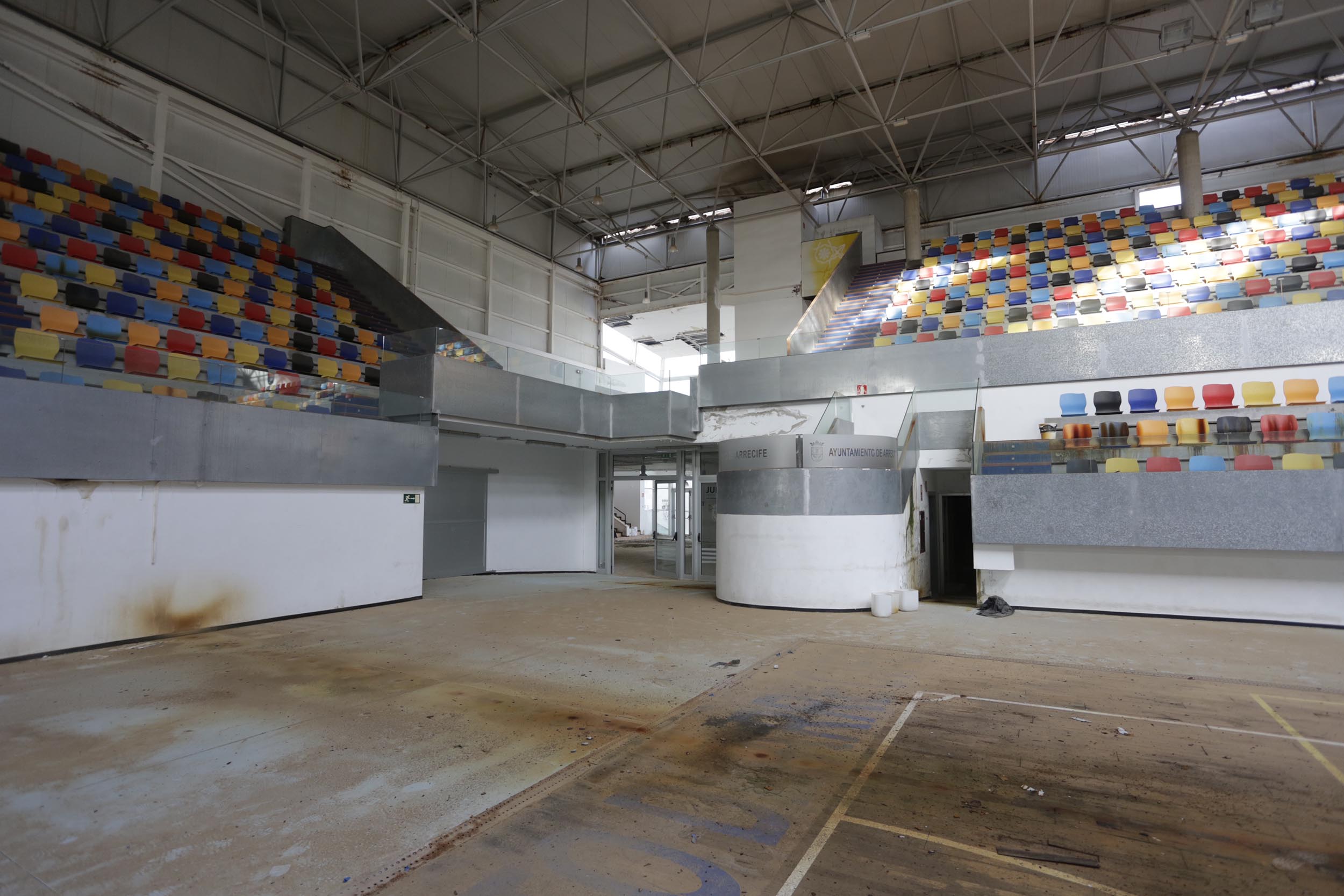 Pabellón Deportivo de Argana Alta en noviembre de 2023. Foto: José Luis Carrasco.