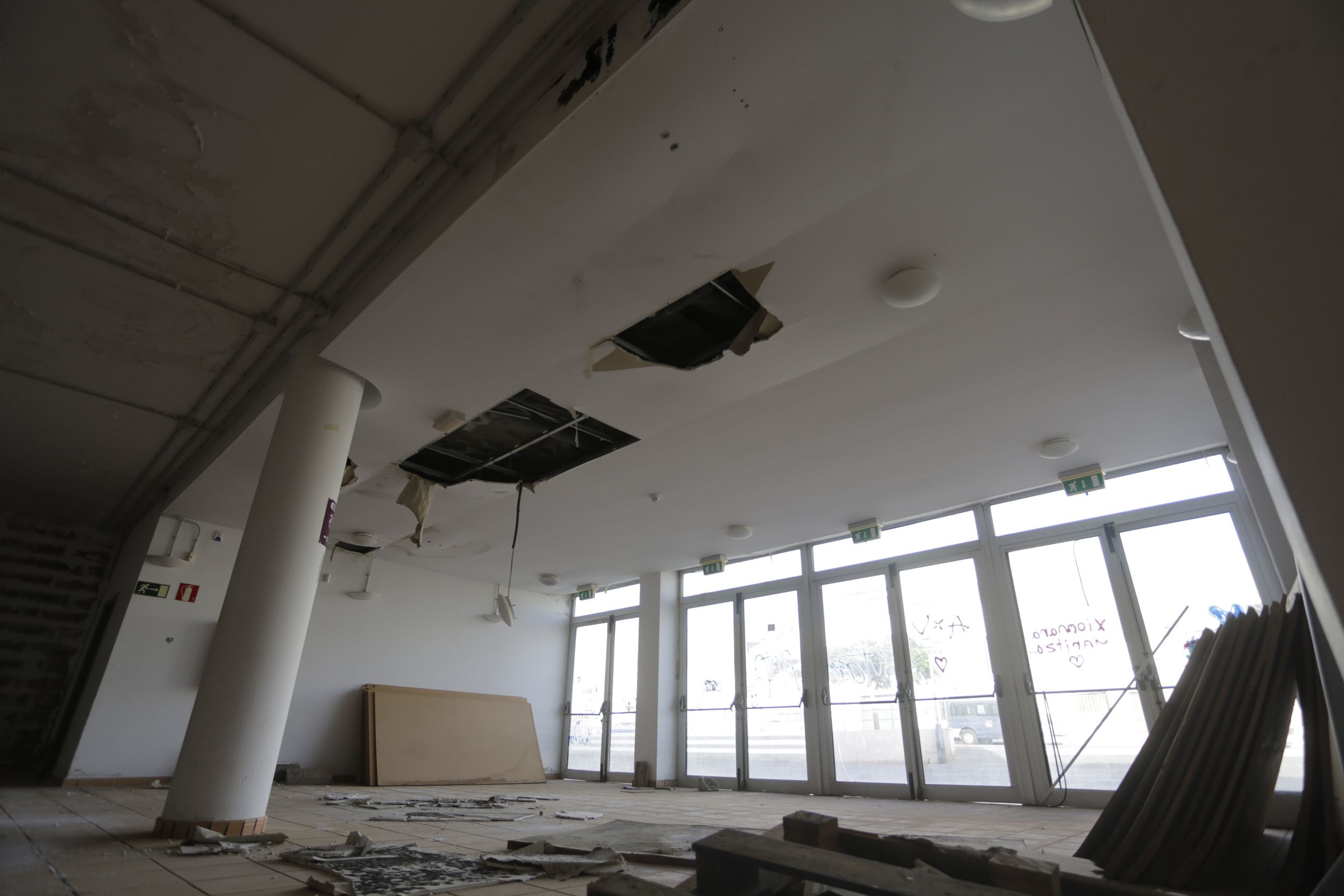 Pabellón Deportivo de Argana Alta en noviembre de 2023. Foto: José Luis Carrasco.