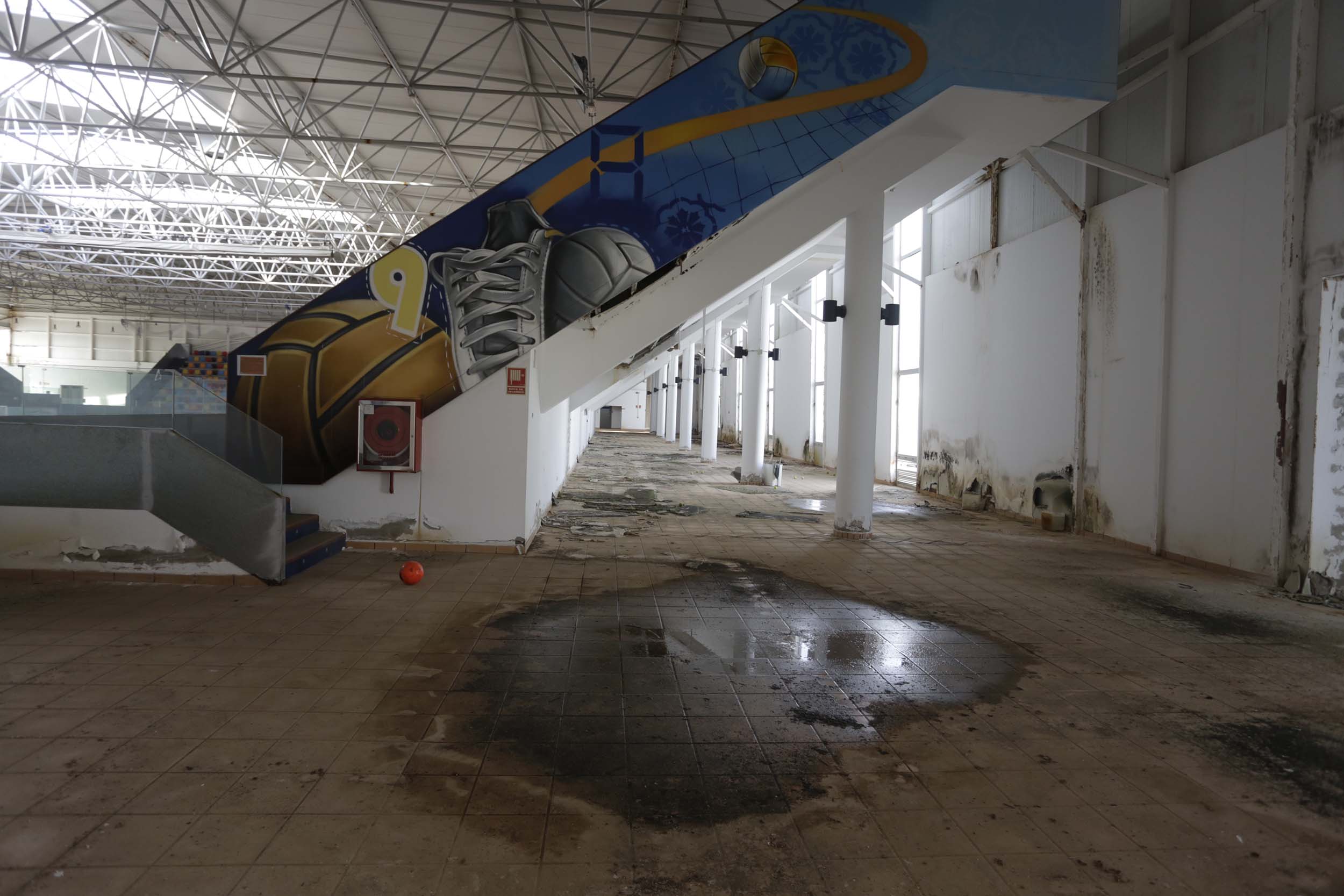 Pabellón Deportivo de Argana Alta en noviembre de 2023. Foto: José Luis Carrasco.