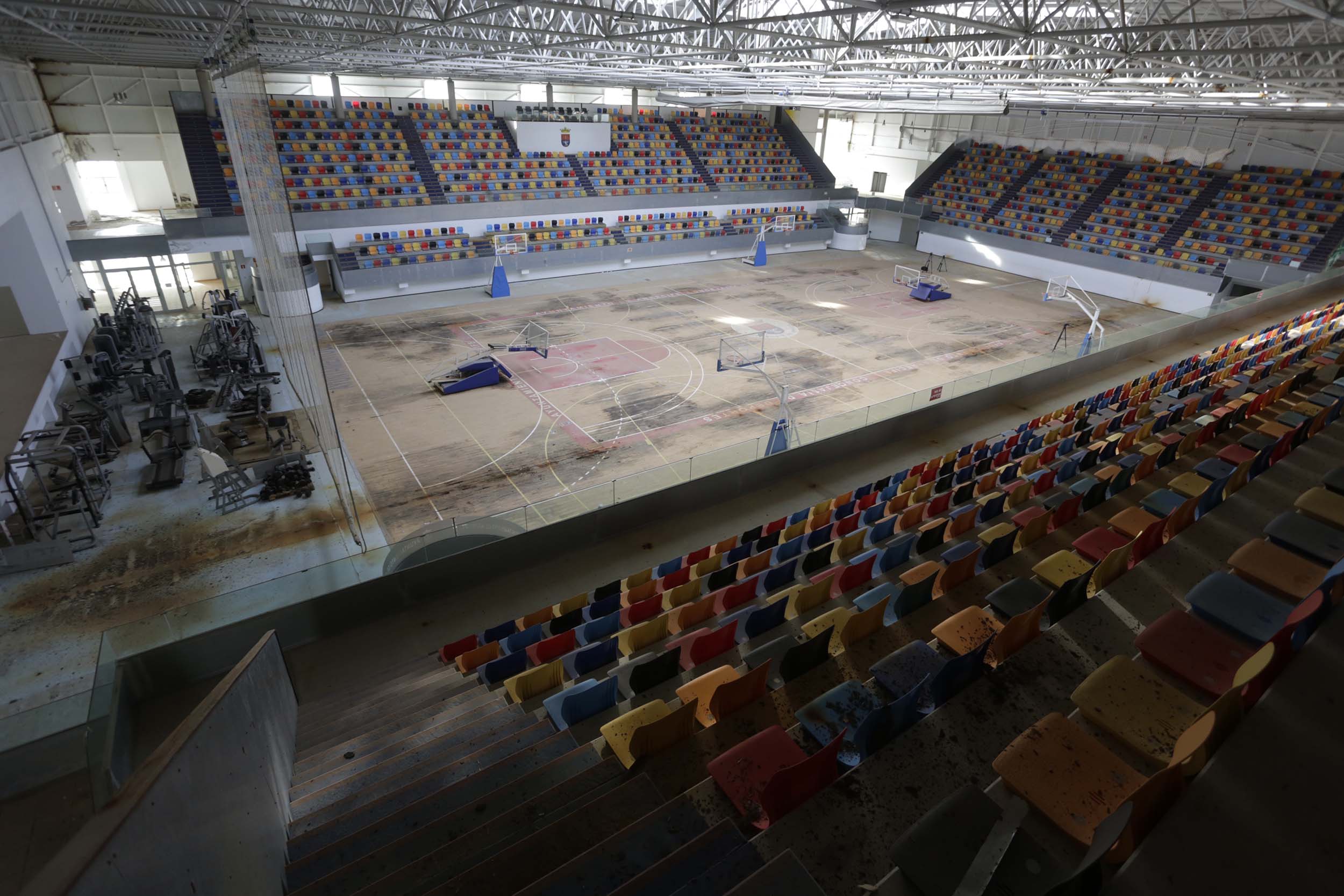 Pabellón Deportivo de Argana Alta en noviembre de 2023. Foto: José Luis Carrasco.