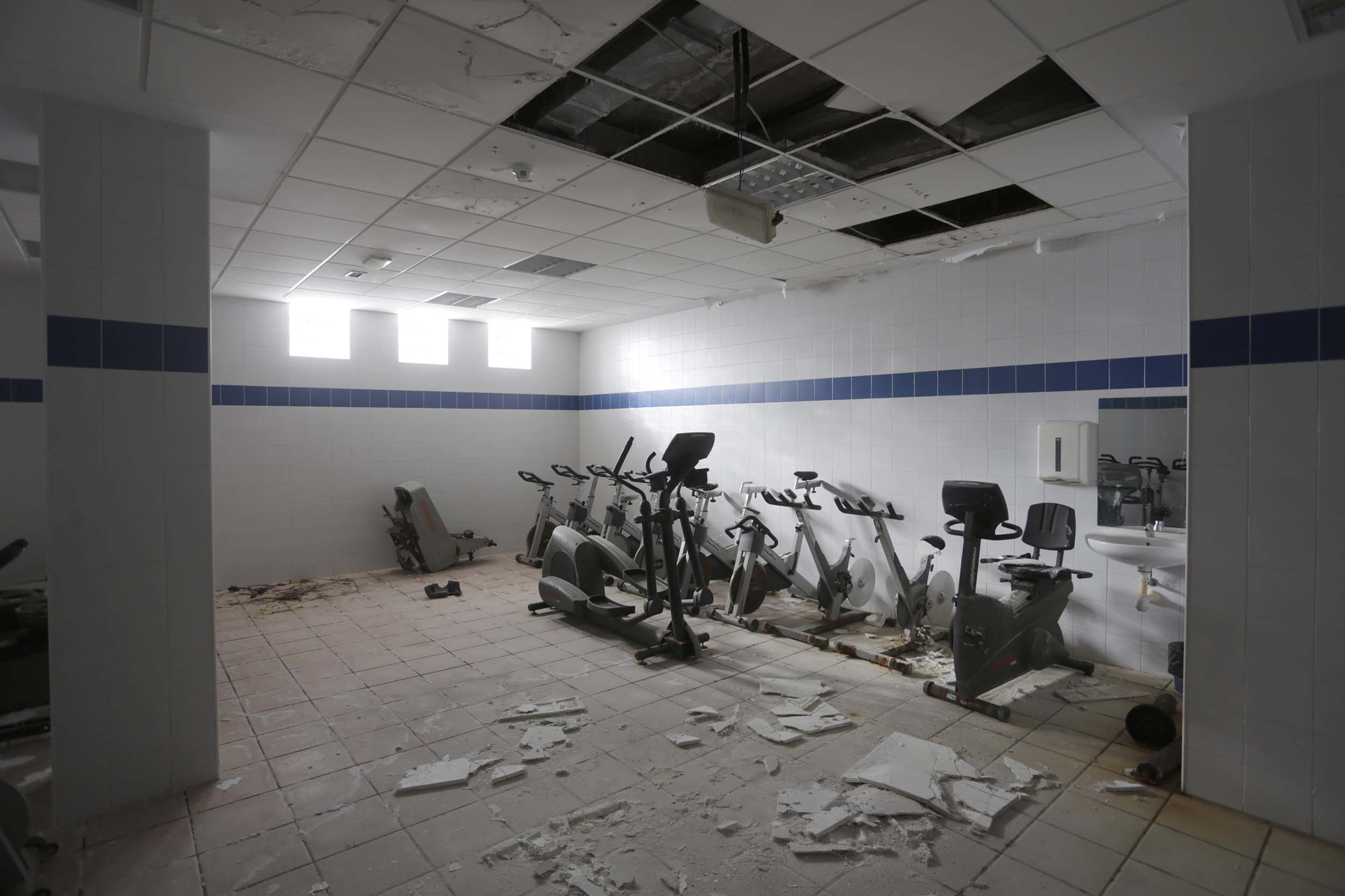 Pabellón Deportivo de Argana Alta en noviembre de 2023. Foto: José Luis Carrasco.