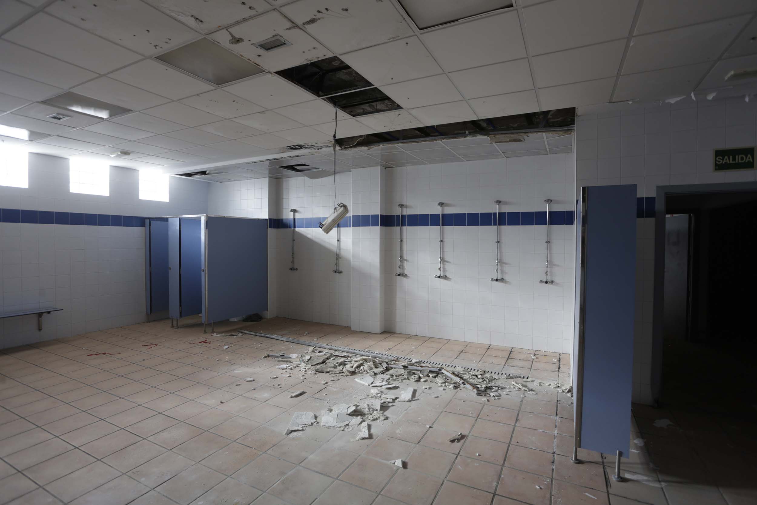 Pabellón Deportivo de Argana Alta en noviembre de 2023. Foto: José Luis Carrasco.