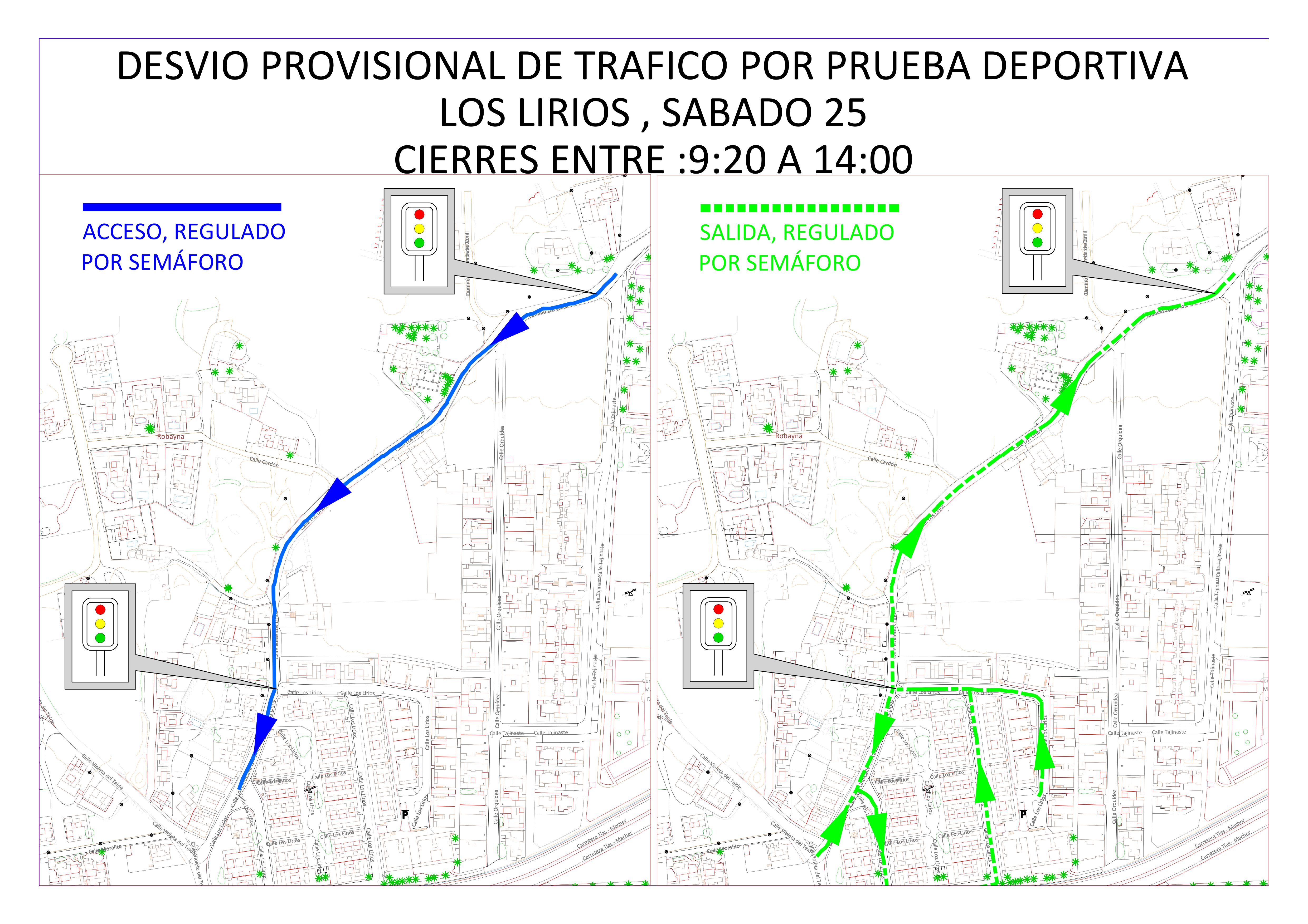 Rallye Orvecamen en Los Lirios tramo regulado por semáforo 2023