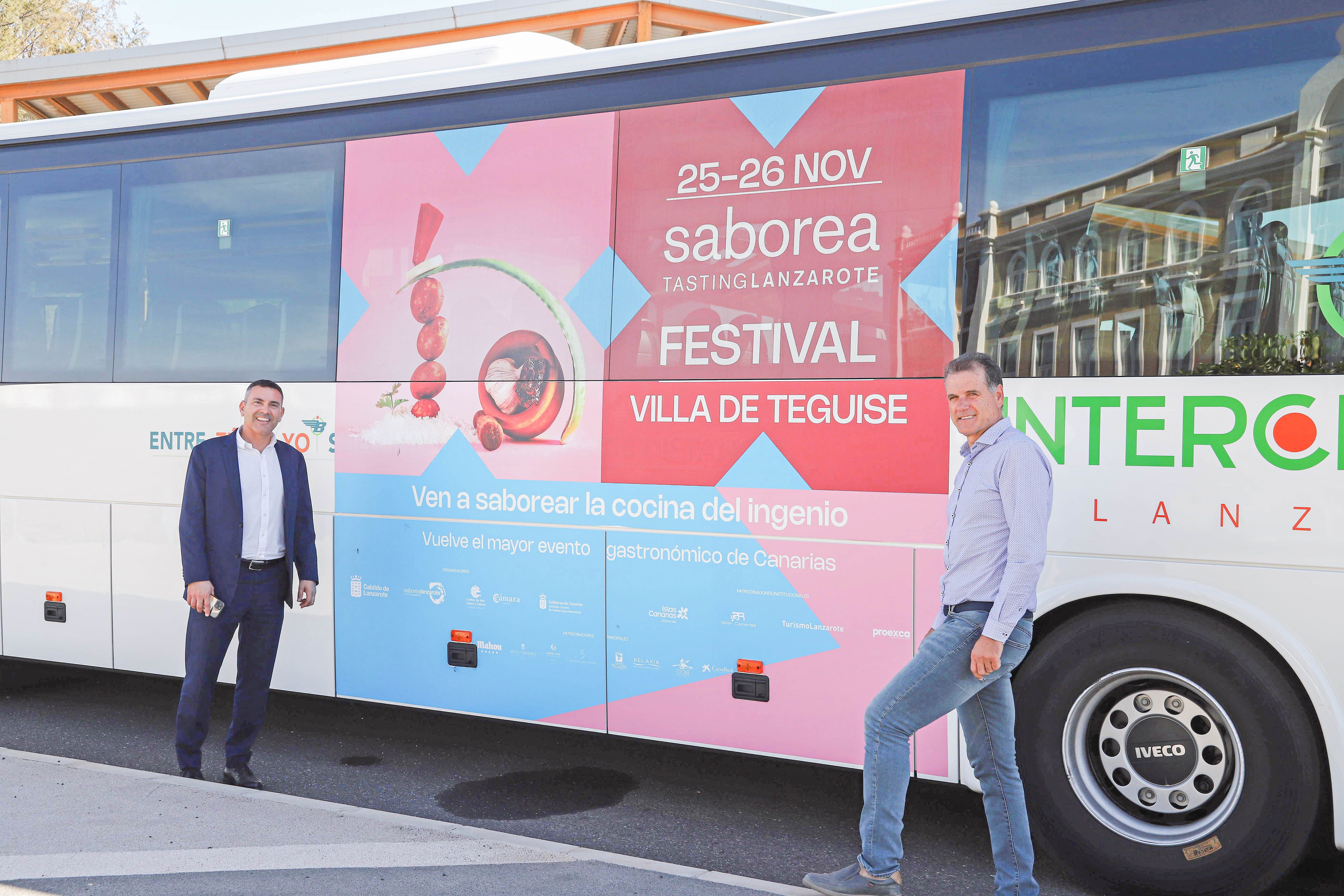 Guaguas habilitadas para el Festival Saborea Lanzarote.