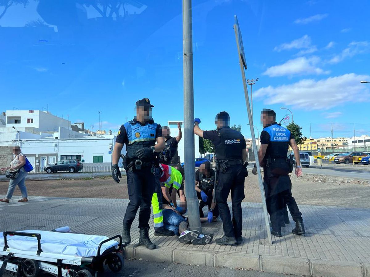 Caída de un motorista bajo los efectos del alcohol