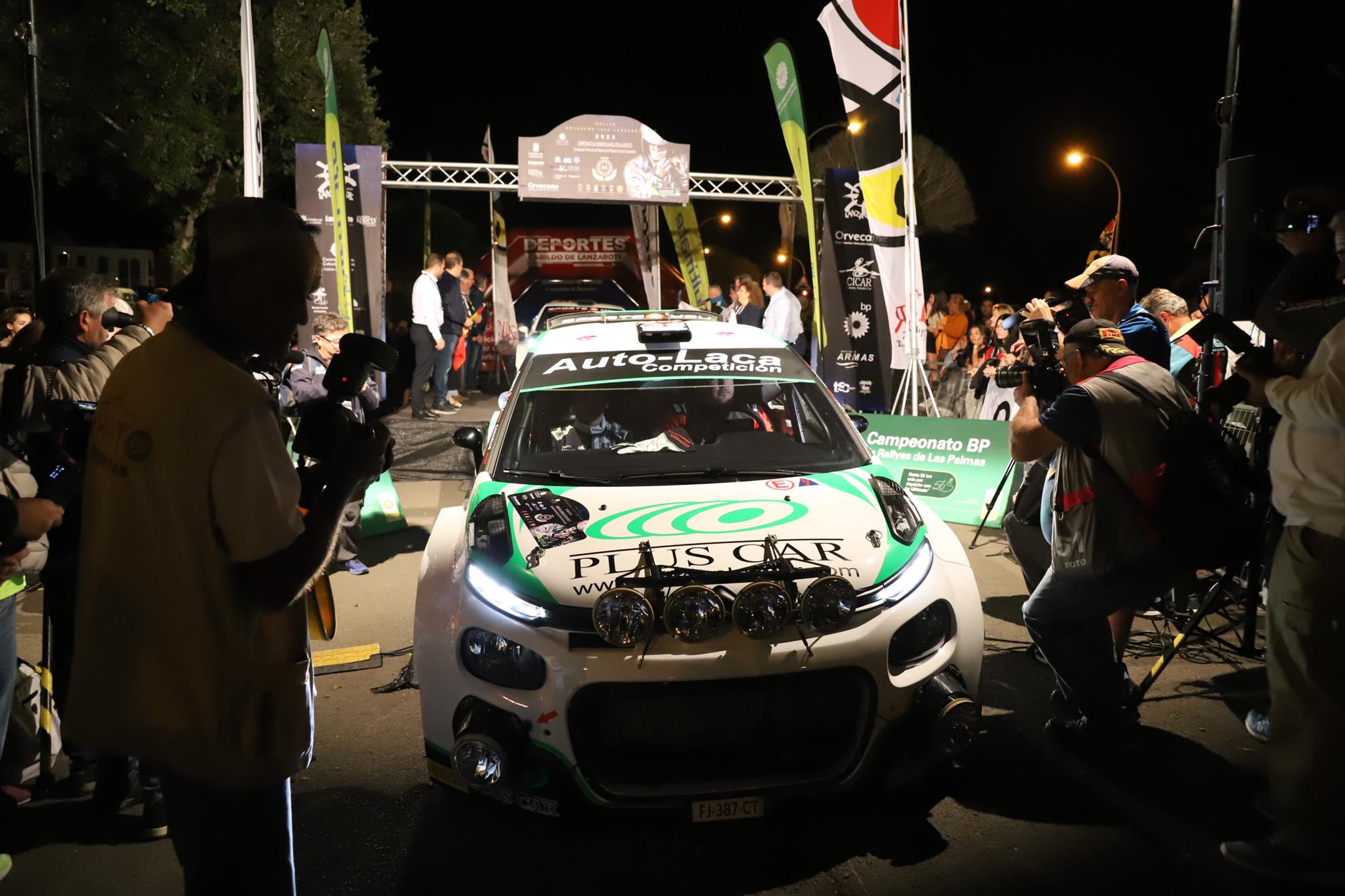 Tramo nocturno del Rally Orvecame-Isla de Lanzarote, 2023 Tramo nocturno del Rally Orvecame-Isla de Lanzarote, 2023