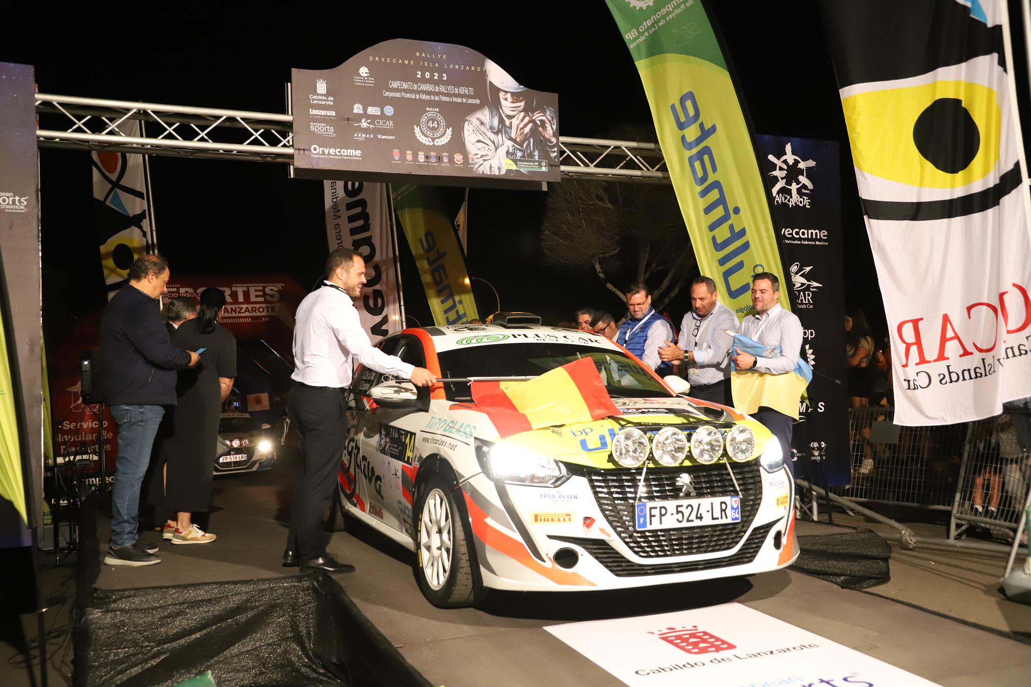 Tramo nocturno del Rally Orvecame-Isla de Lanzarote, 2023 Tramo nocturno del Rally Orvecame-Isla de Lanzarote, 2023