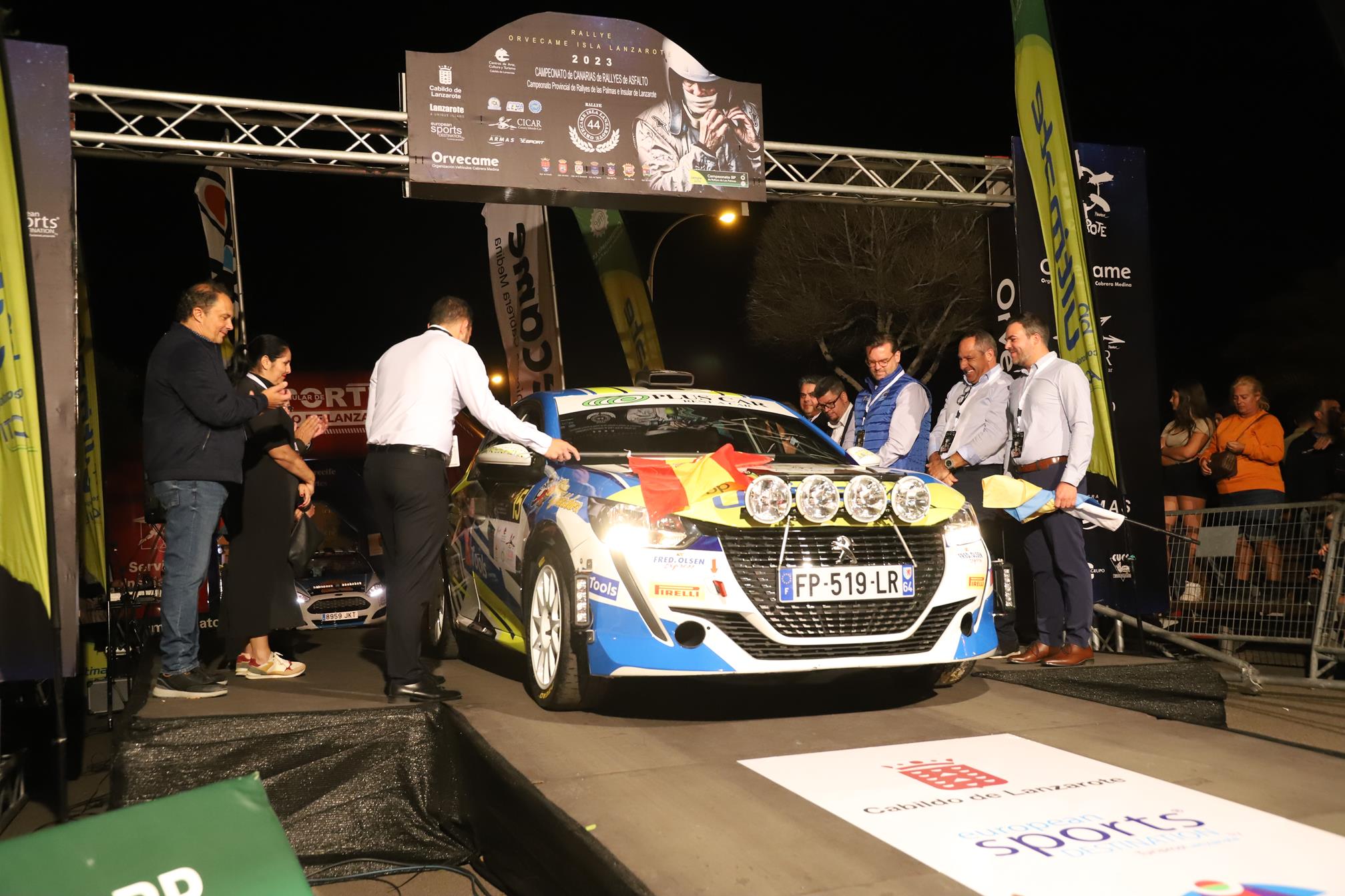 Tramo nocturno del Rally Orvecame-Isla de Lanzarote, 2023 Tramo nocturno del Rally Orvecame-Isla de Lanzarote, 2023