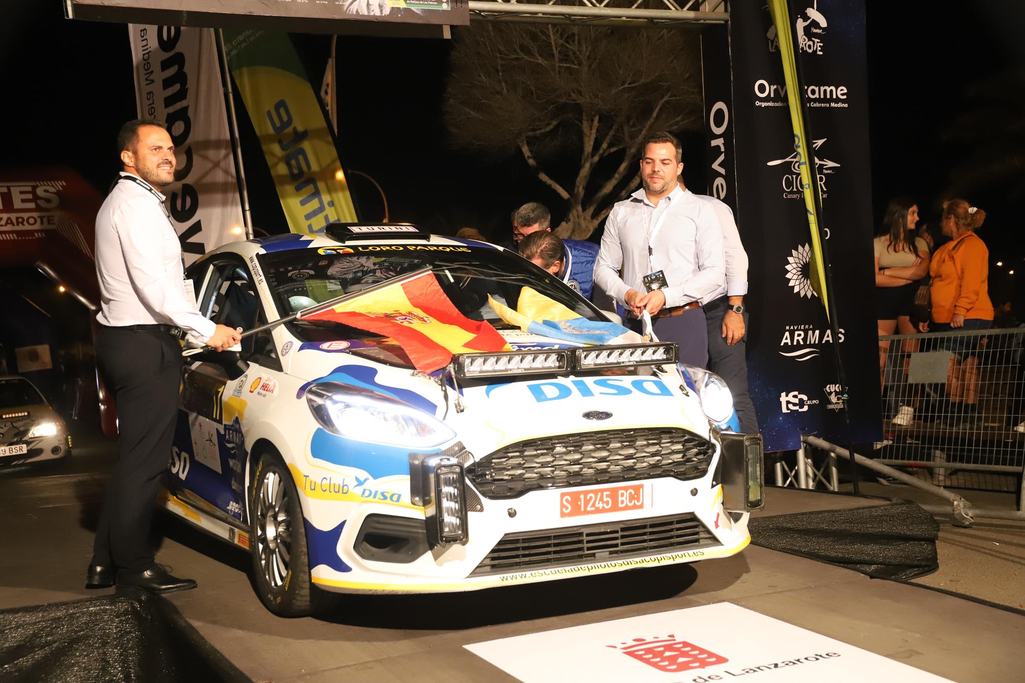 Tramo nocturno del Rally Orvecame-Isla de Lanzarote, 2023 Tramo nocturno del Rally Orvecame-Isla de Lanzarote, 2023