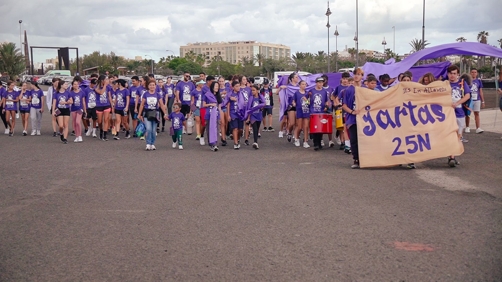 Carrera contra Violencia Género Arrecife este pasado 25 de noviembre de 2023.