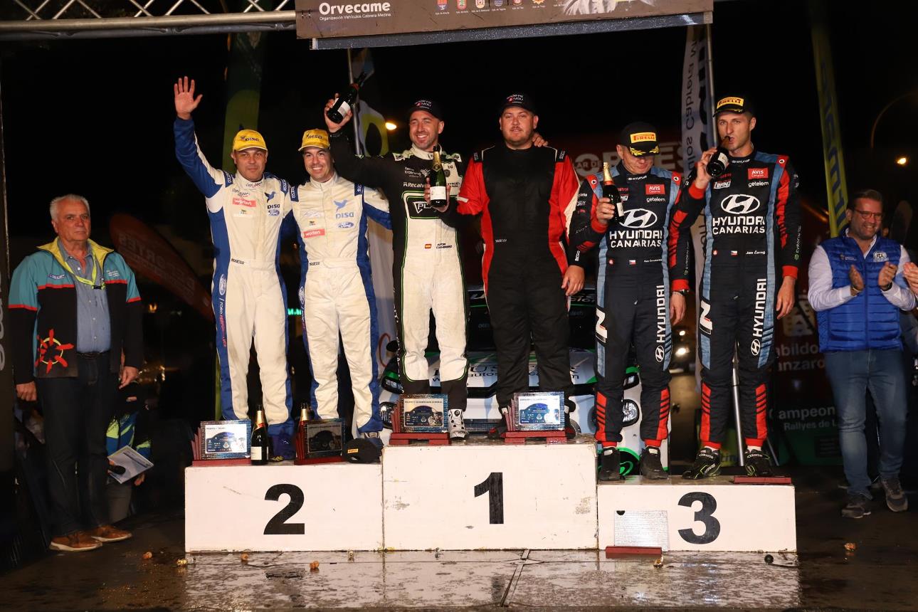 Entrega de trofeos de la  44º Rallye Orvecame Isla de Lanzarote