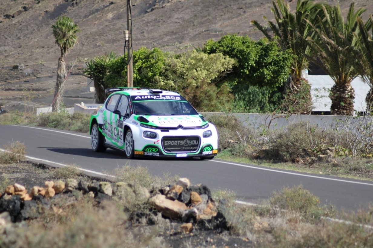 Coche de Yeray Lemes en el Rally Orvecame Isla de Lanzarote