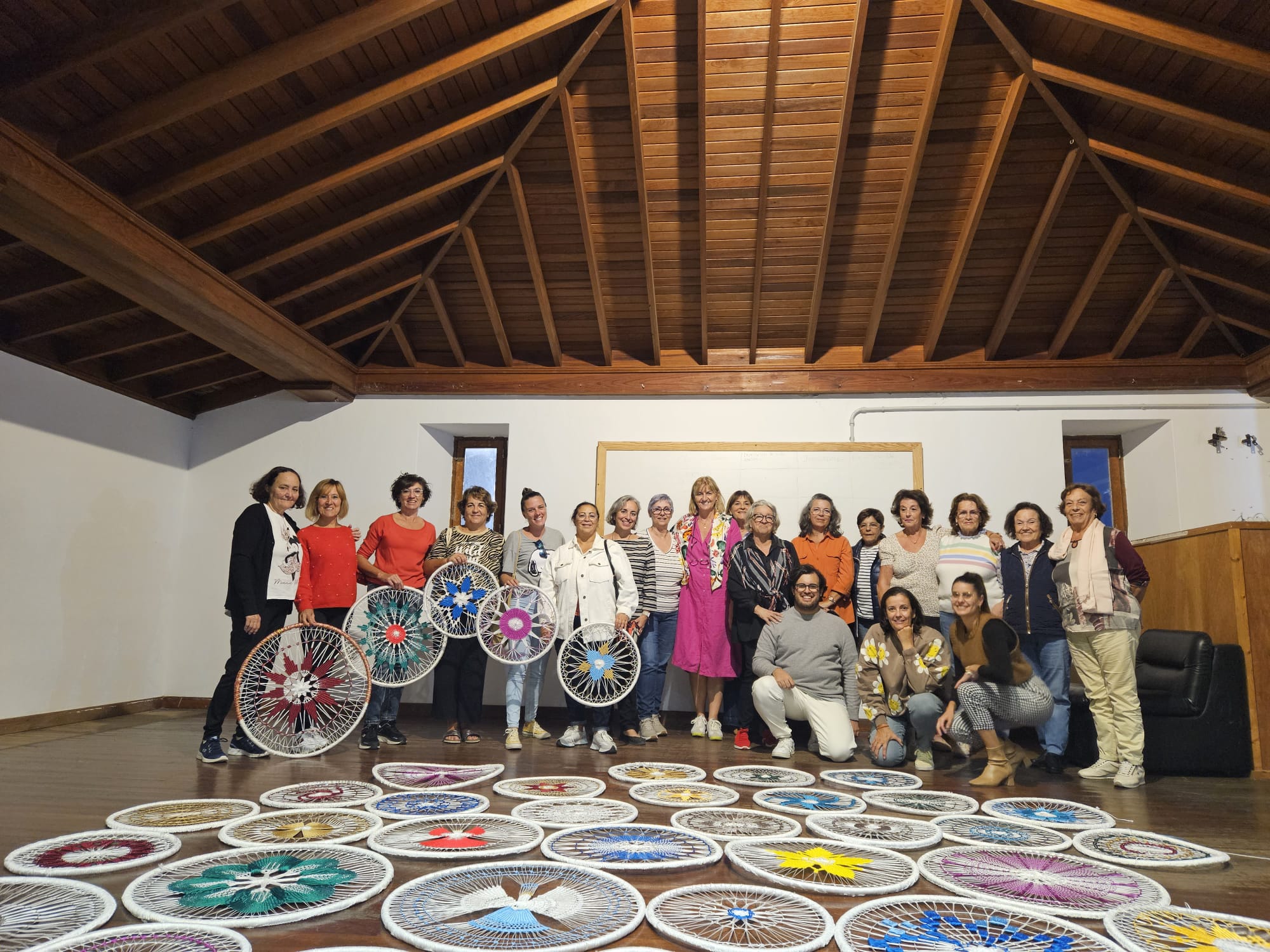 Rosetas, creadas por las mujeres de Haría para Navidad. Foto: Ayuntamiento de Haría.