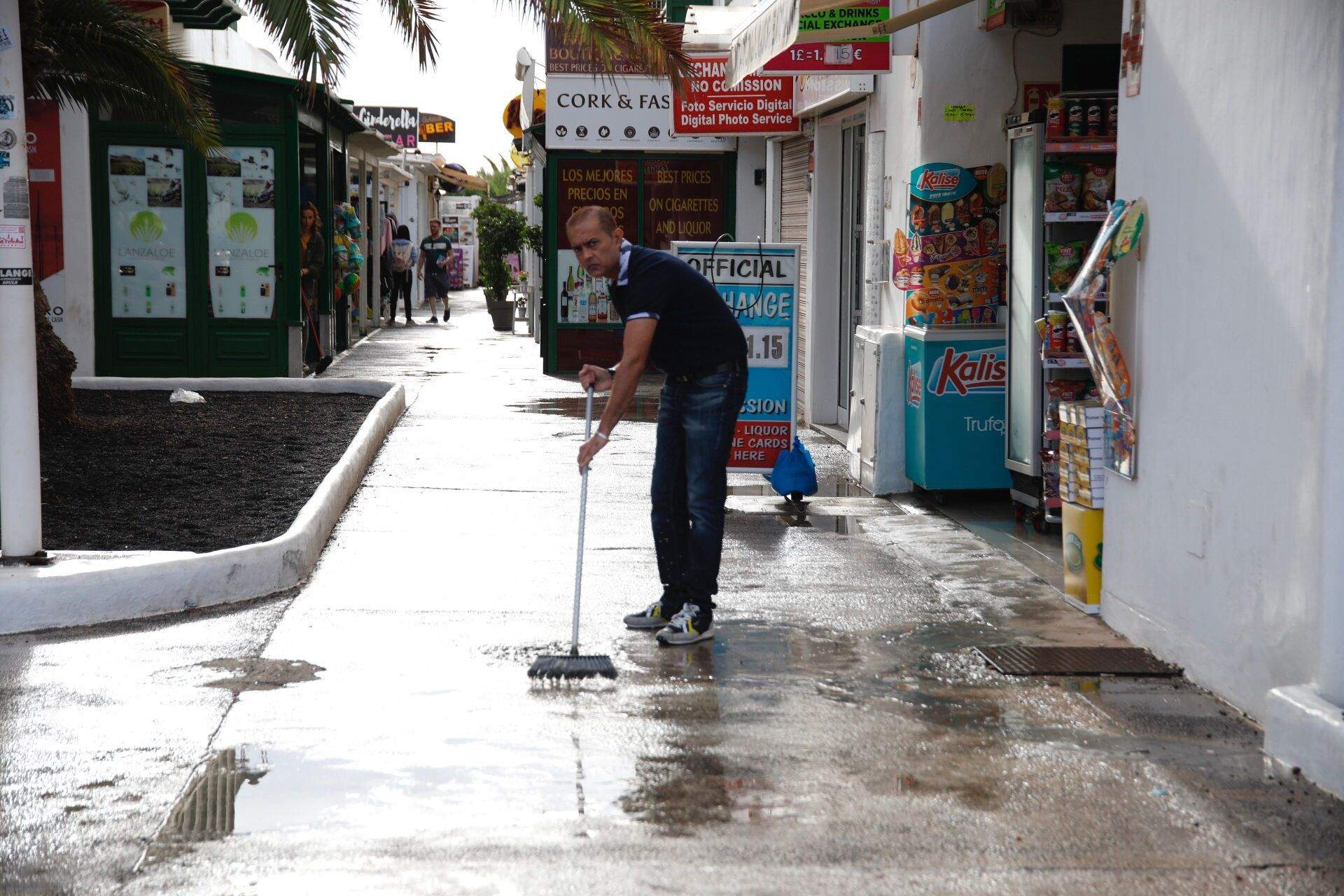 Las primeras lluvias del otoño en Lanzarote. Foto: José Luis Carrasco.