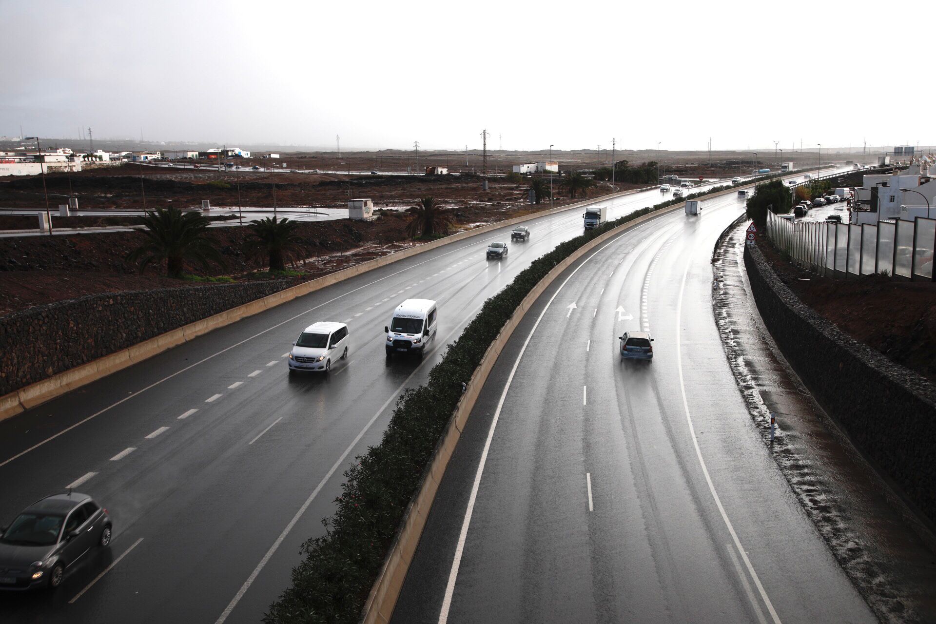 Las primeras lluvias del otoño en Lanzarote. Foto: José Luis Carrasco.