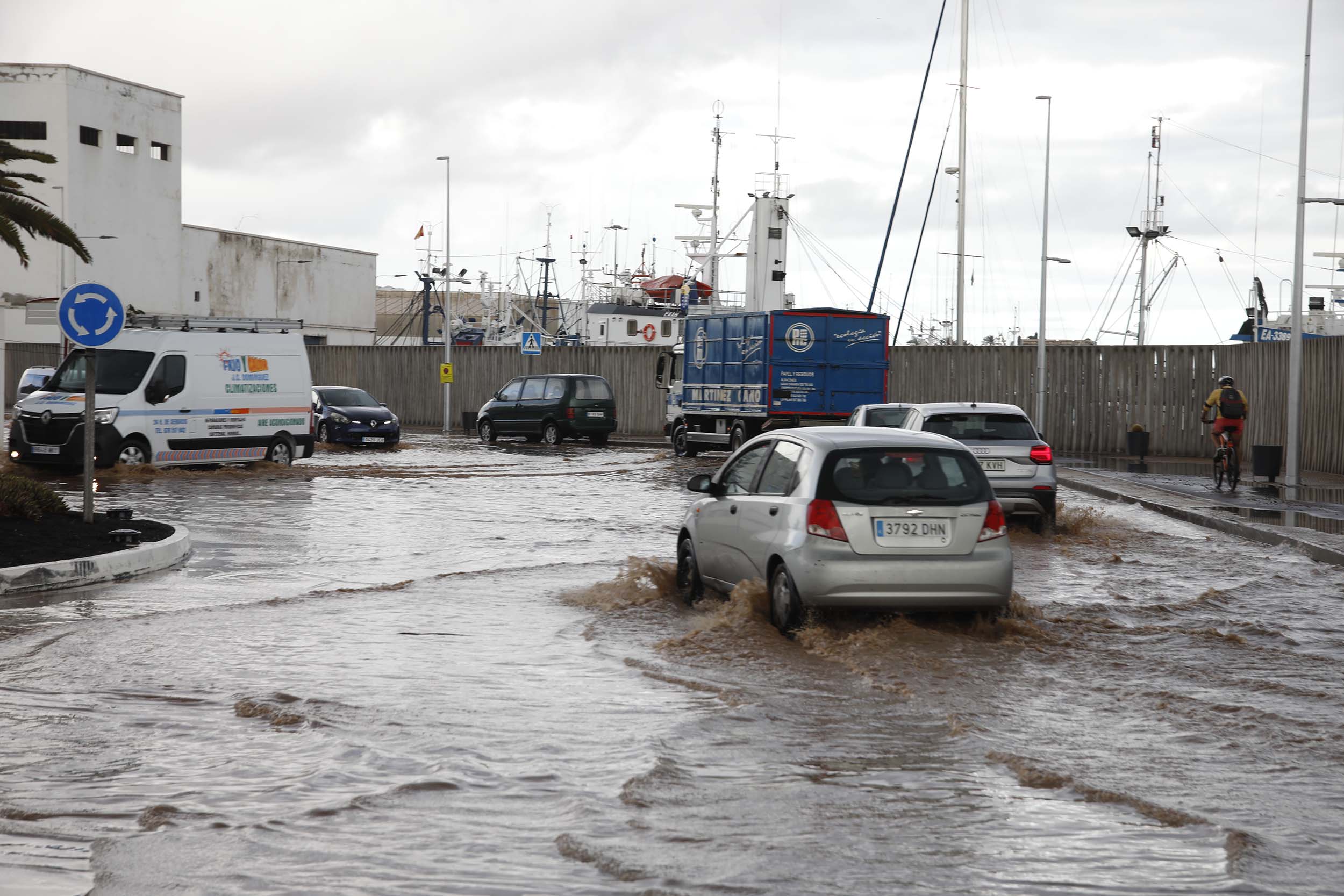 Lluvias en Arrecife (Fotos: José Luis Carrasco y cedidas)