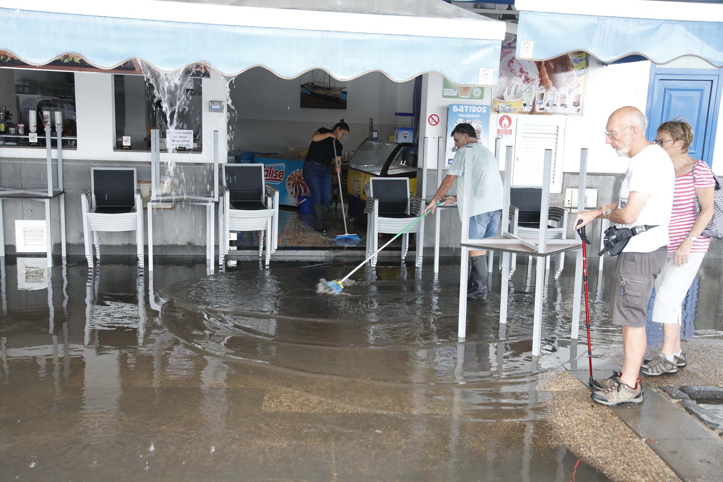 Lluvias en Arrecife (Fotos: José Luis Carrasco y cedidas)