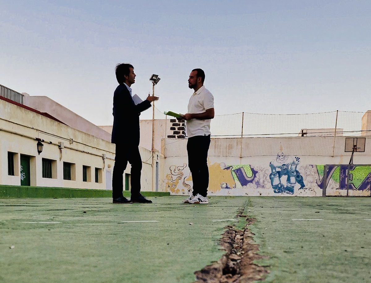 Tana Reyes y Marcos Bergaz en la cancha El Hoyo