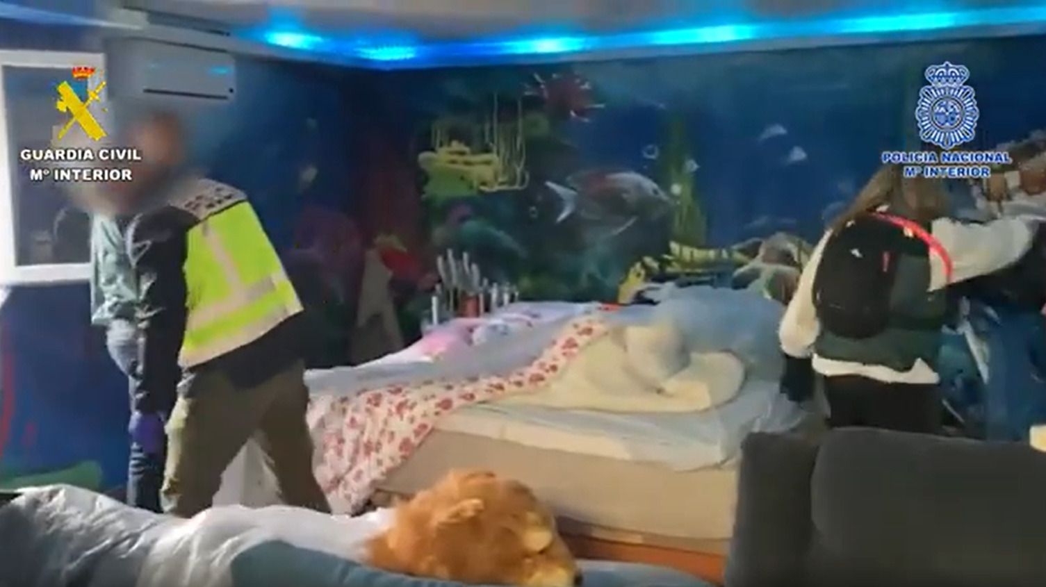 Operación policial contra la trata de seres humanos