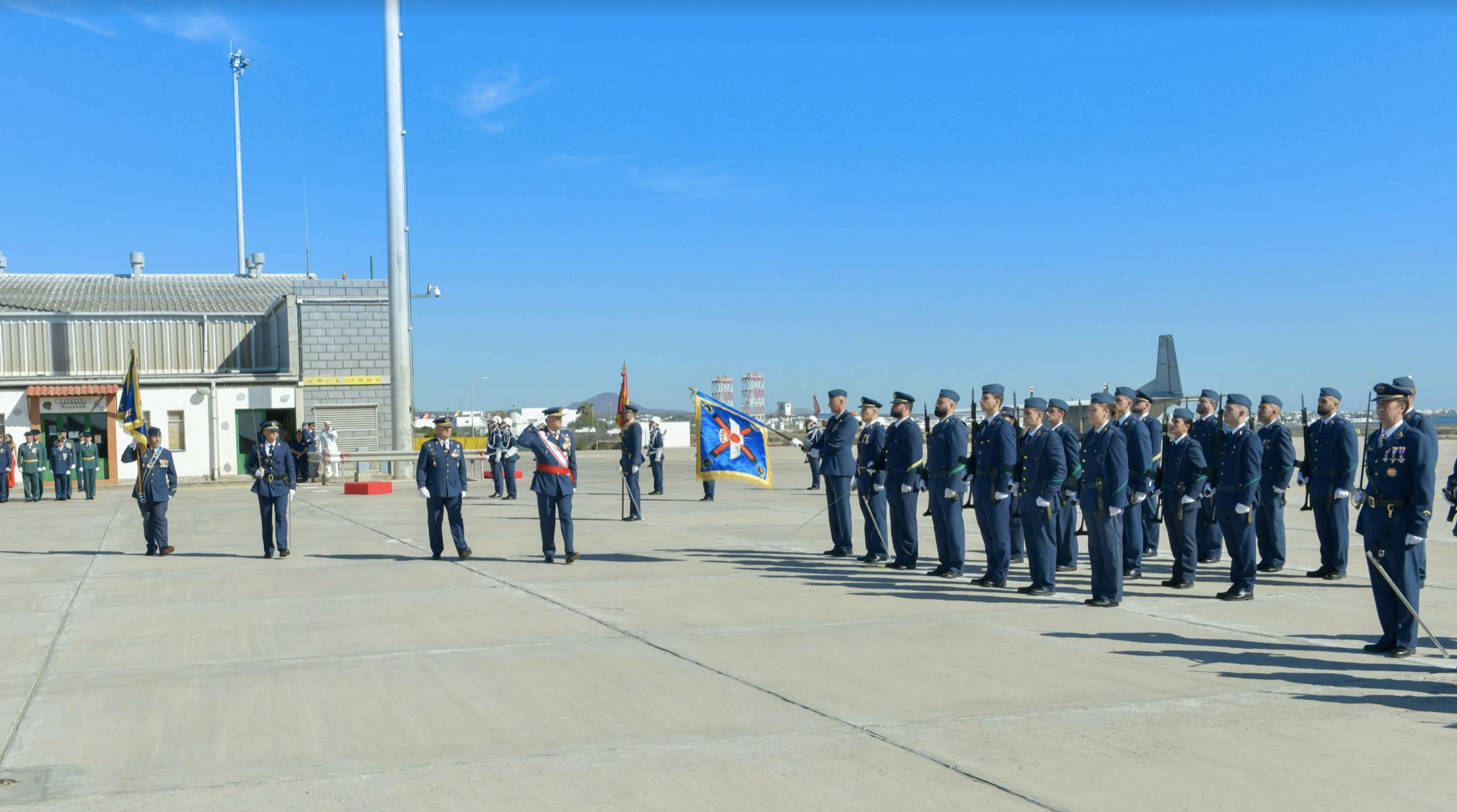 Homenaje a la Patrona del Ejército de Aire en la Base Militar de Lanzarote.