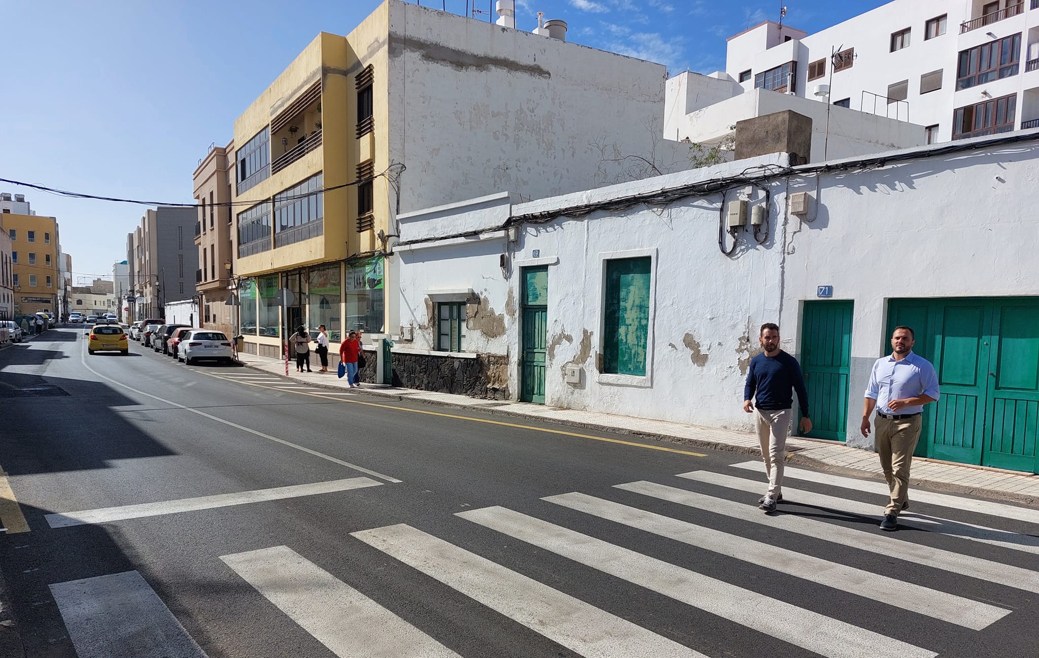 Calle Pérez Galdós, en Arrecife